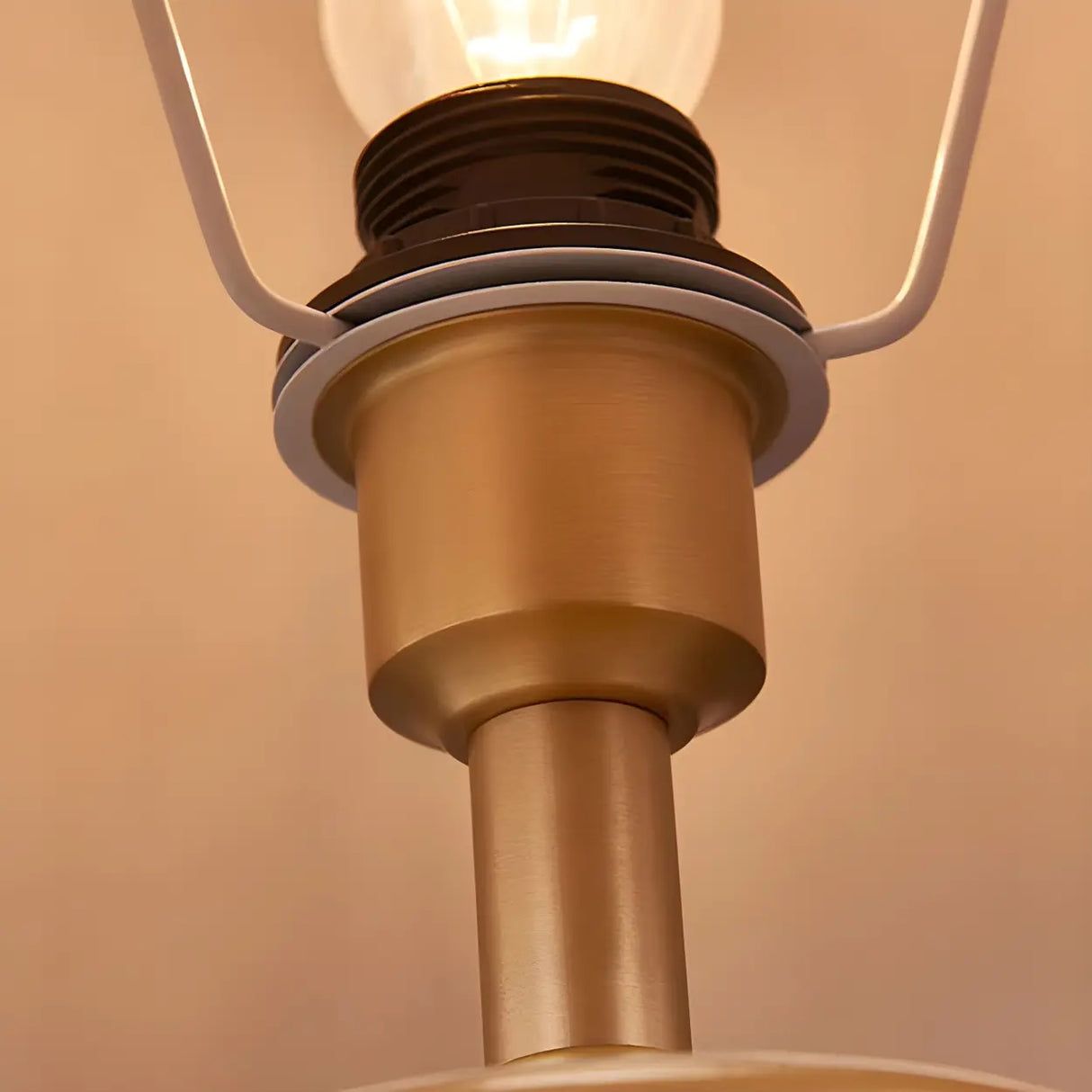 Elegant Pleated Fabric Floral Ceramic Base Table Lamp Image - 14