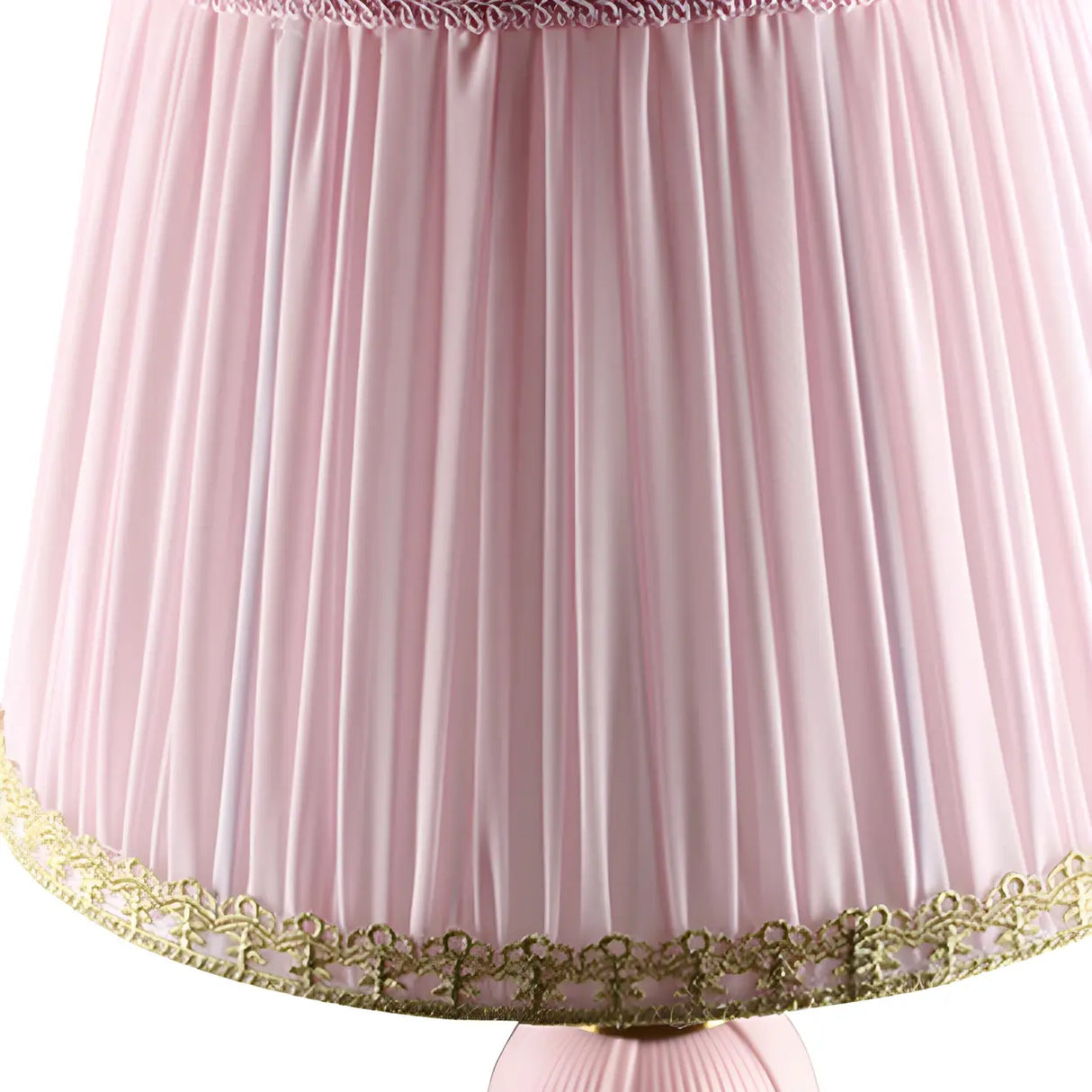 Romantic Vase Metal Table Lamp for Bedroom, Pink, 20" Image - 9