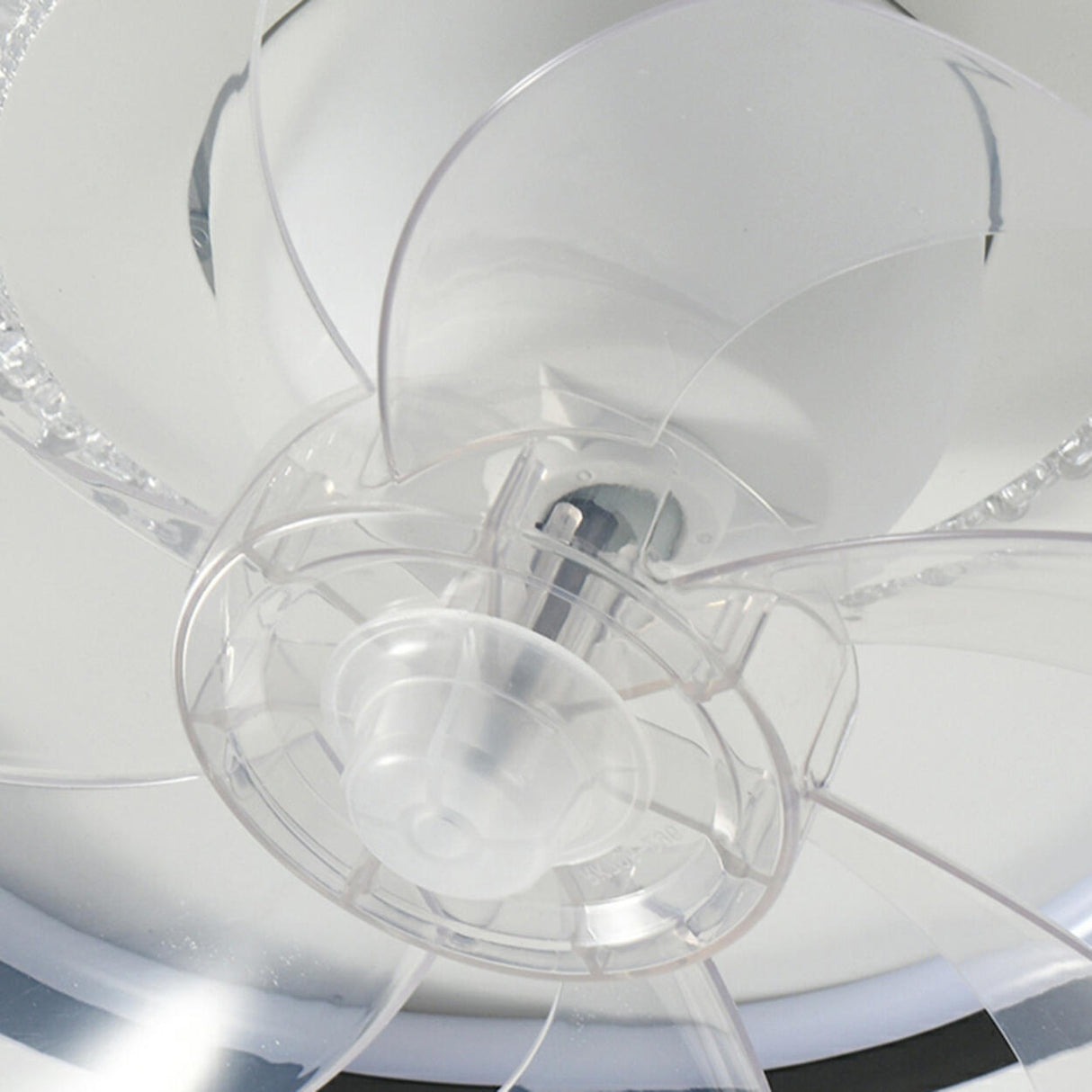 Elegant Round 7 Blade Geometric Stars Ceiling Fan Light Image - 16