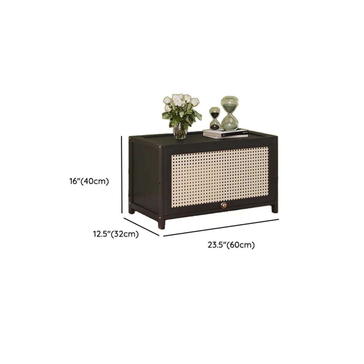 Elegant Wooden Mesh Closed Back Rectangular Bookcases Image - 86