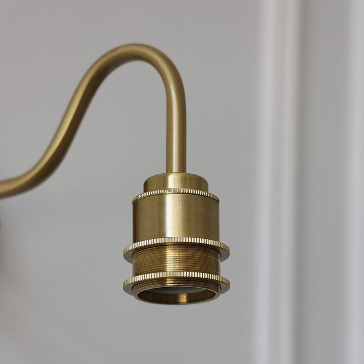 Embossed Glass Shade Gold Cone LED Wall Sconce Image - 4