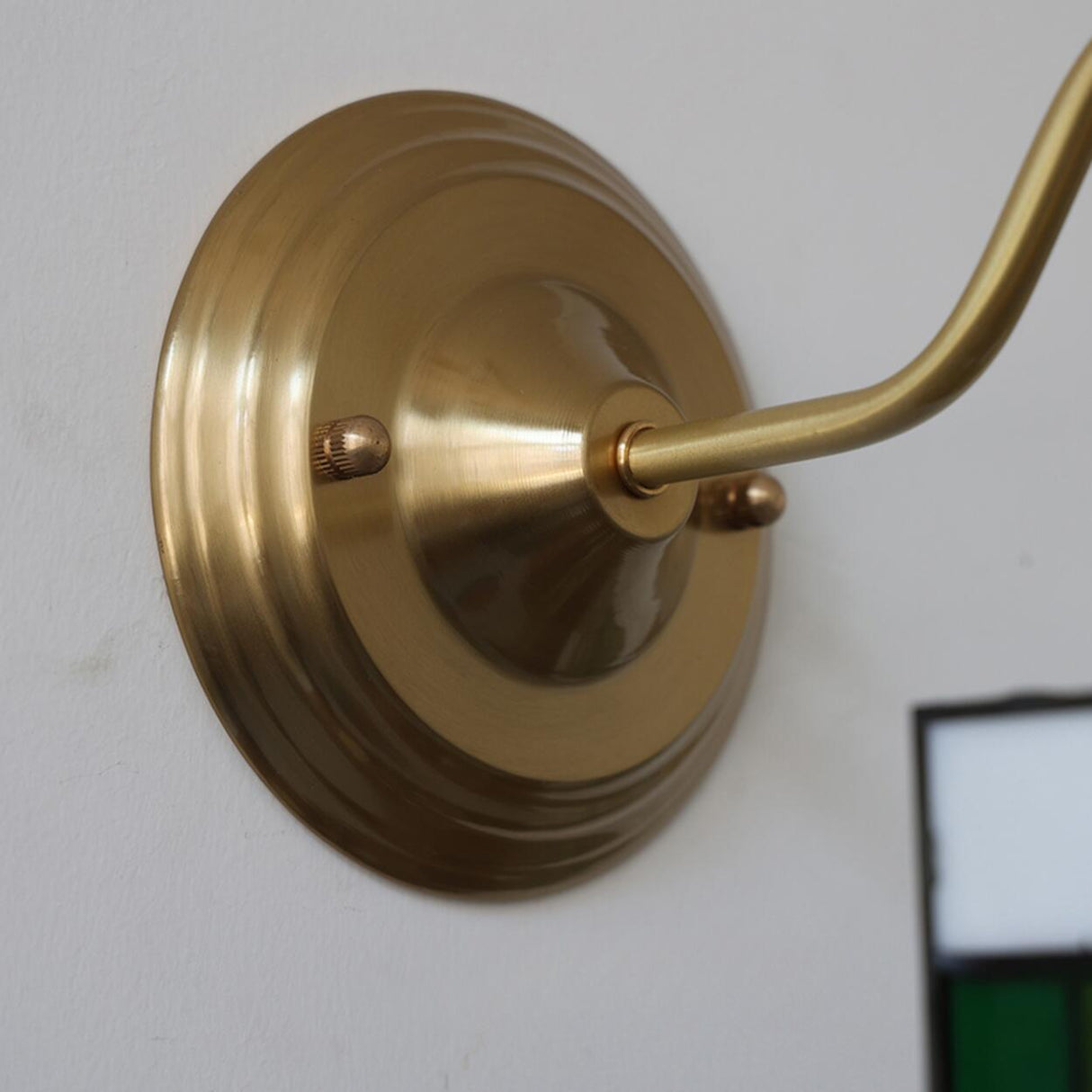 Embossed Glass Shade Gold Cone LED Wall Sconce Image - 6