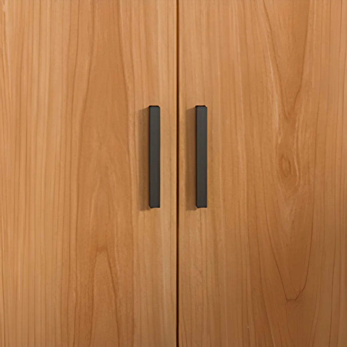 Enclosed Natural Finish Oak Standard Display Cabinet Image - 6