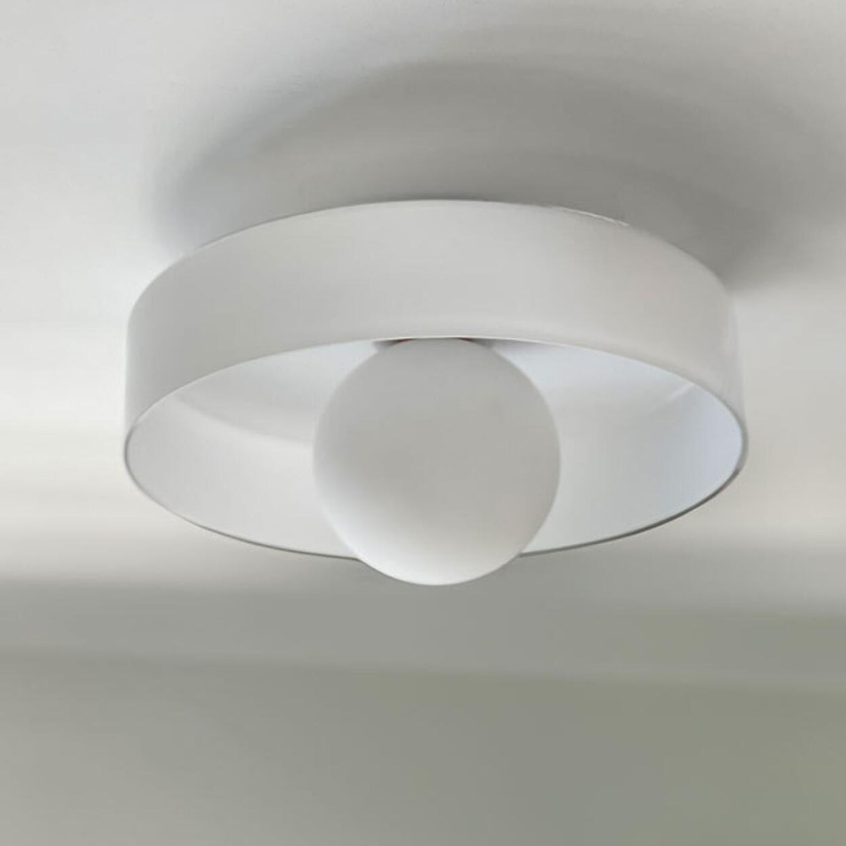 Entrance Mini Green Semi-Flush Mount Fixture 1 Light Image - 10