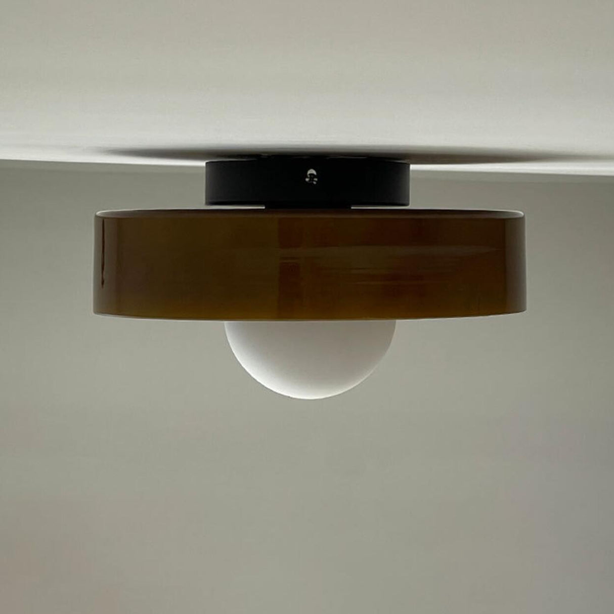 Entrance Mini Green Semi-Flush Mount Fixture 1 Light Image - 12