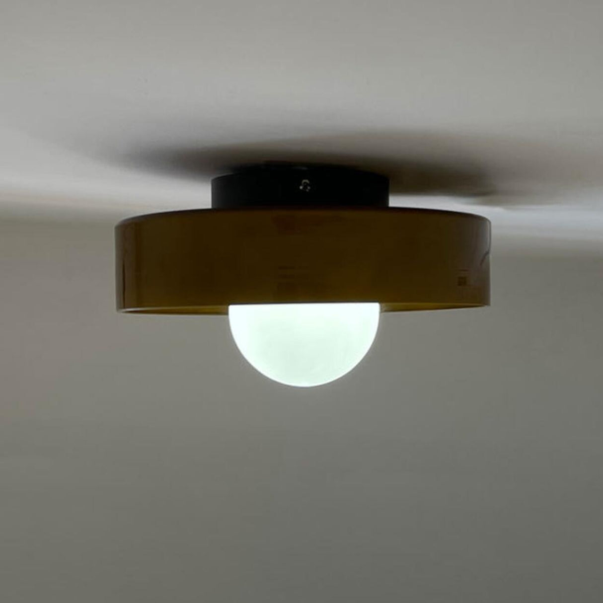 Entrance Mini Green Semi-Flush Mount Fixture 1 Light Image - 13