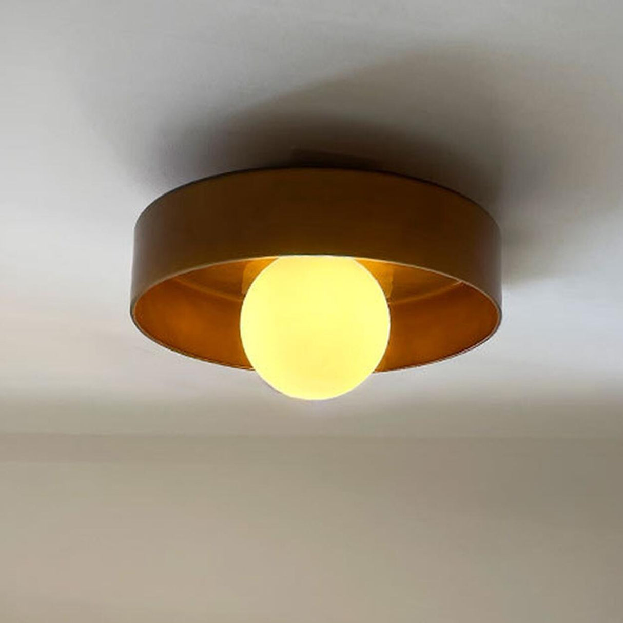 Entrance Mini Green Semi-Flush Mount Fixture 1 Light Image - 14