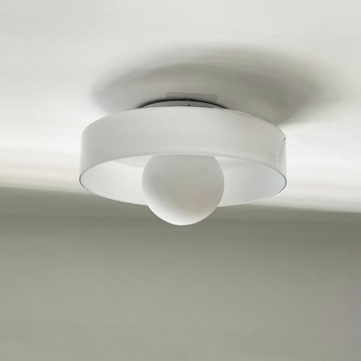 Entrance Mini Green Semi-Flush Mount Fixture 1 Light Image - 5