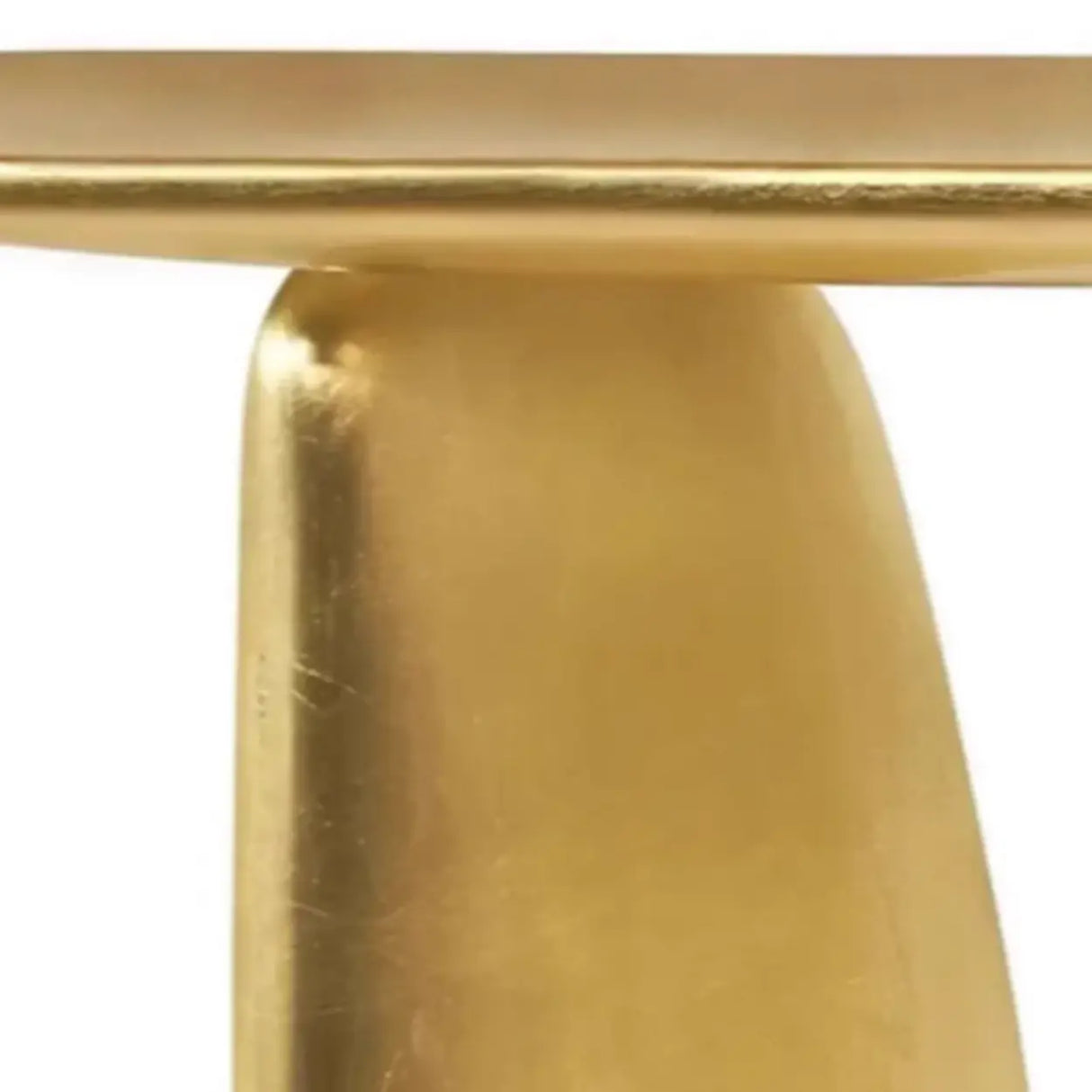 Entrance Three Leg Golden Metal Sculptural Console Table Image - 8