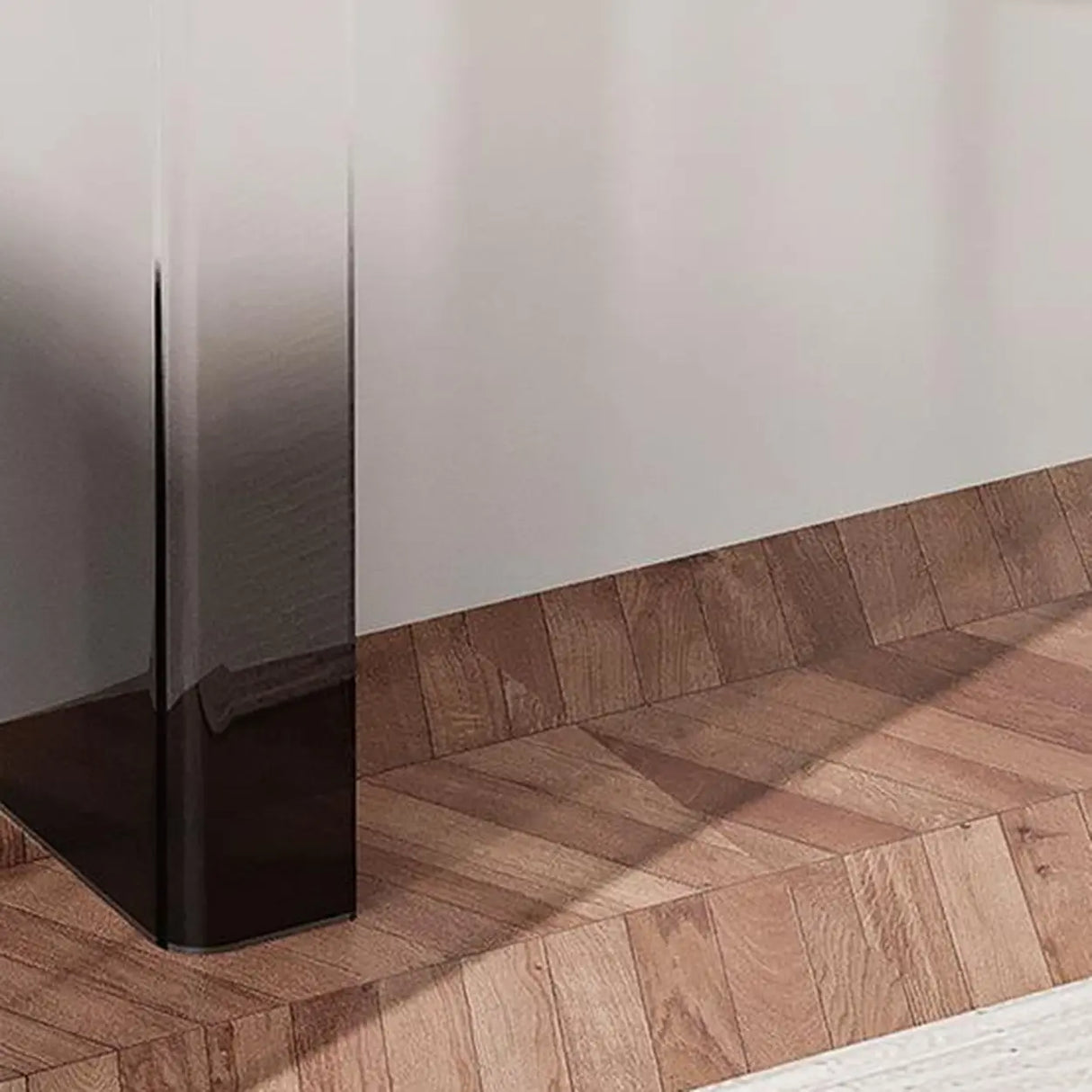 Entry Double Pedestal Acrylic Marble Top Console Table Image - 6