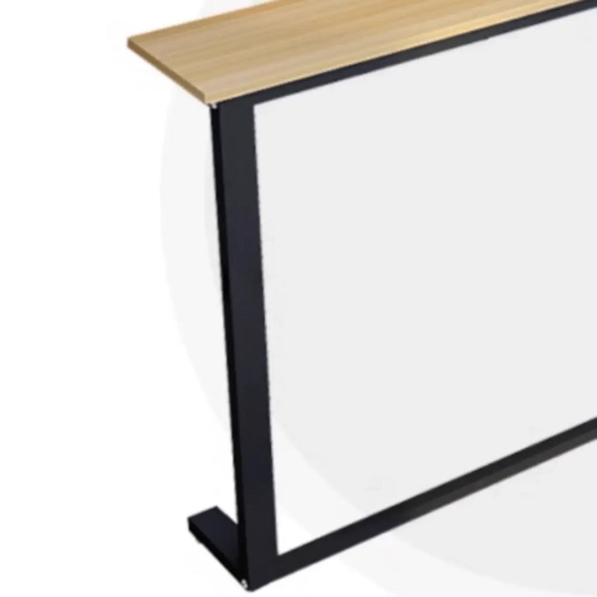 Entryway Minimalist Metal Trestle Base Console Table Image - 4