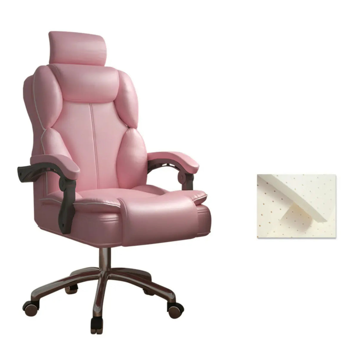 Ergonomic Adjustable Reclining Office Chair with Headrest Image - 26