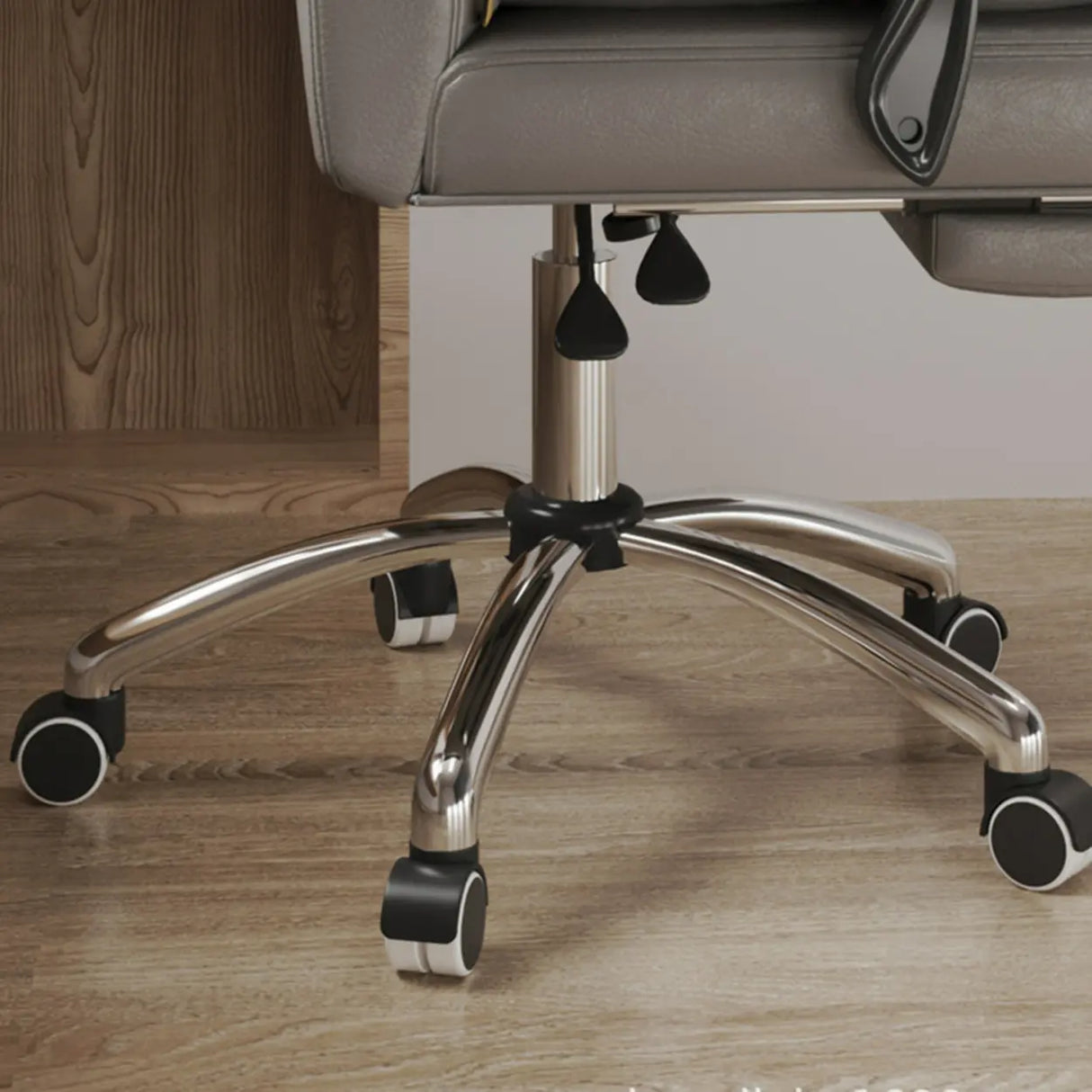 Ergonomic Adjustable Reclining Office Chair with Headrest Image - 8