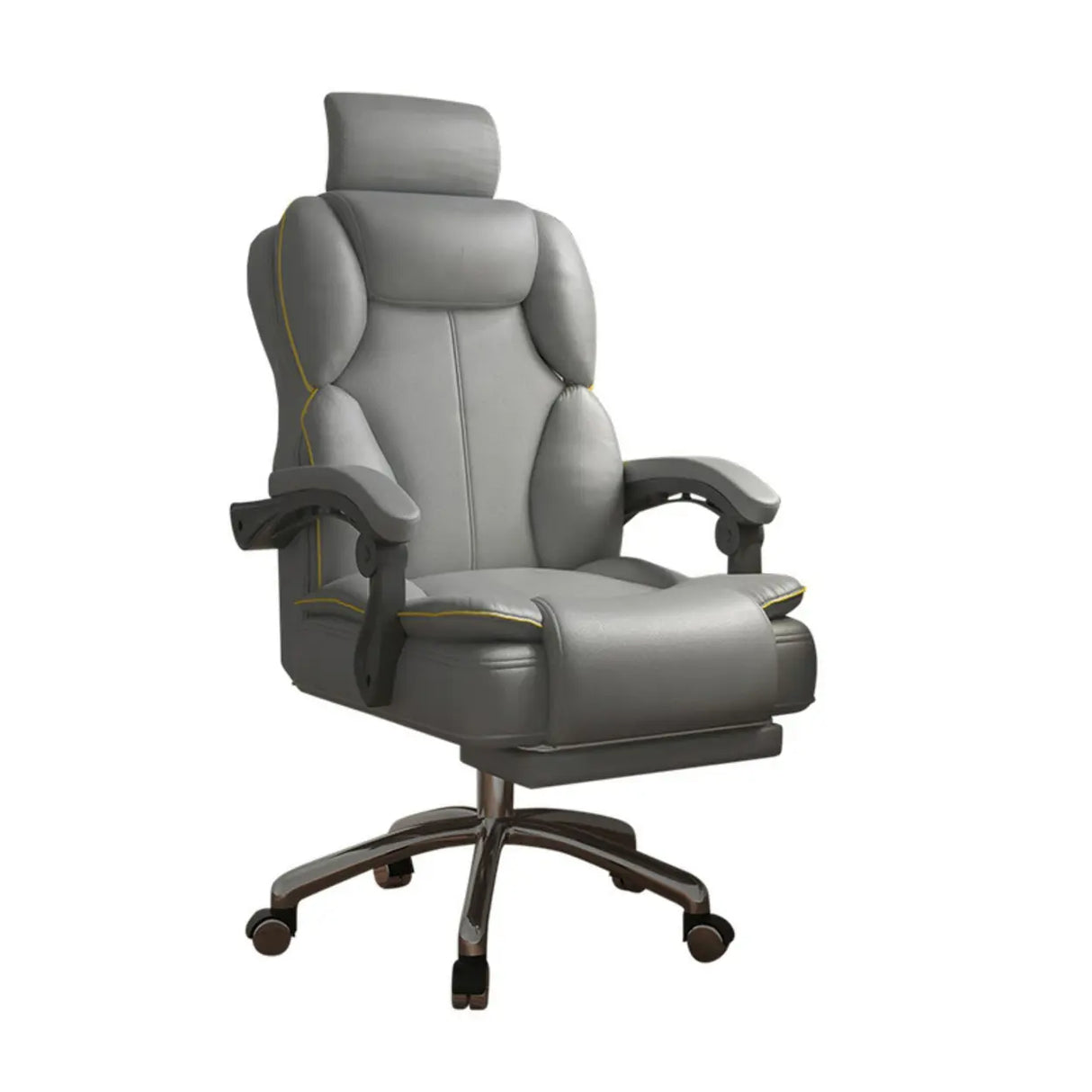 Ergonomic Adjustable Reclining Office Chair with Headrest Image - 9