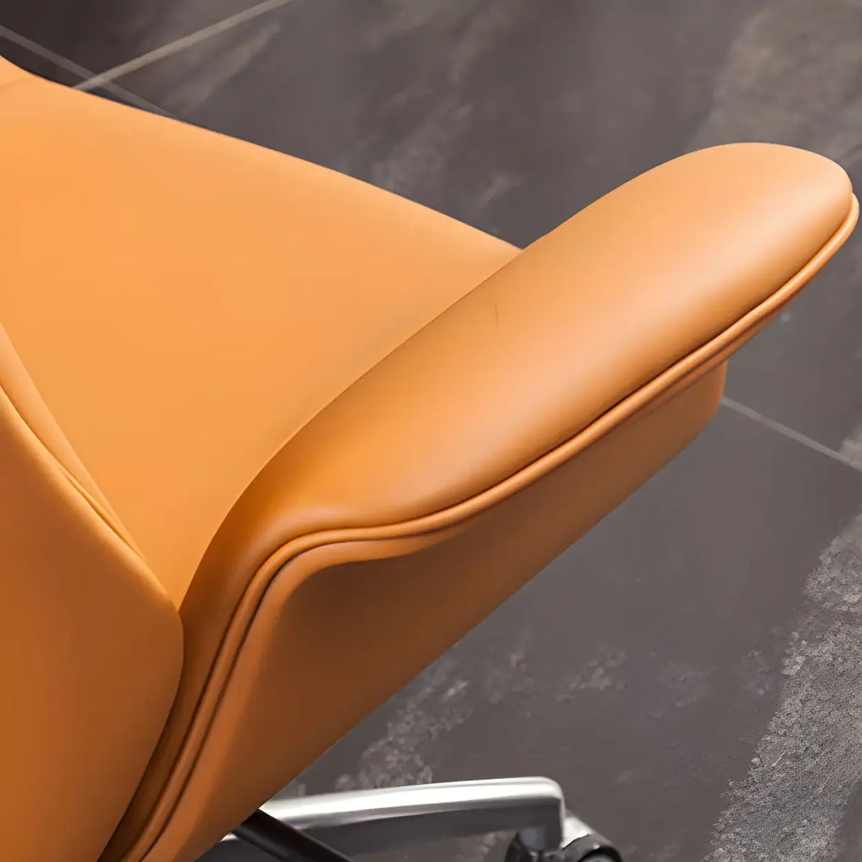 Ergonomic Adjustable Swivel Leather Executive Office Chair Image - 16