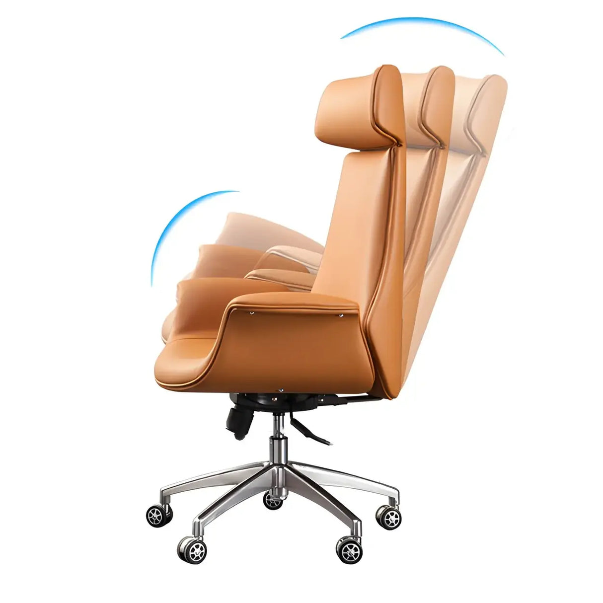 Ergonomic Adjustable Swivel Leather Executive Office Chair Image - 5
