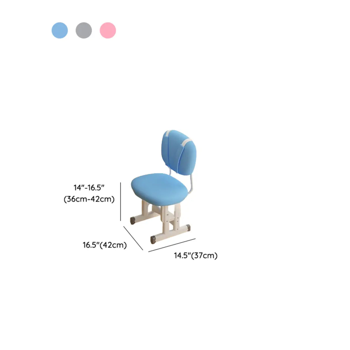 Ergonomic Adjustable White Kids Desk with Storage Shelf Image - 16