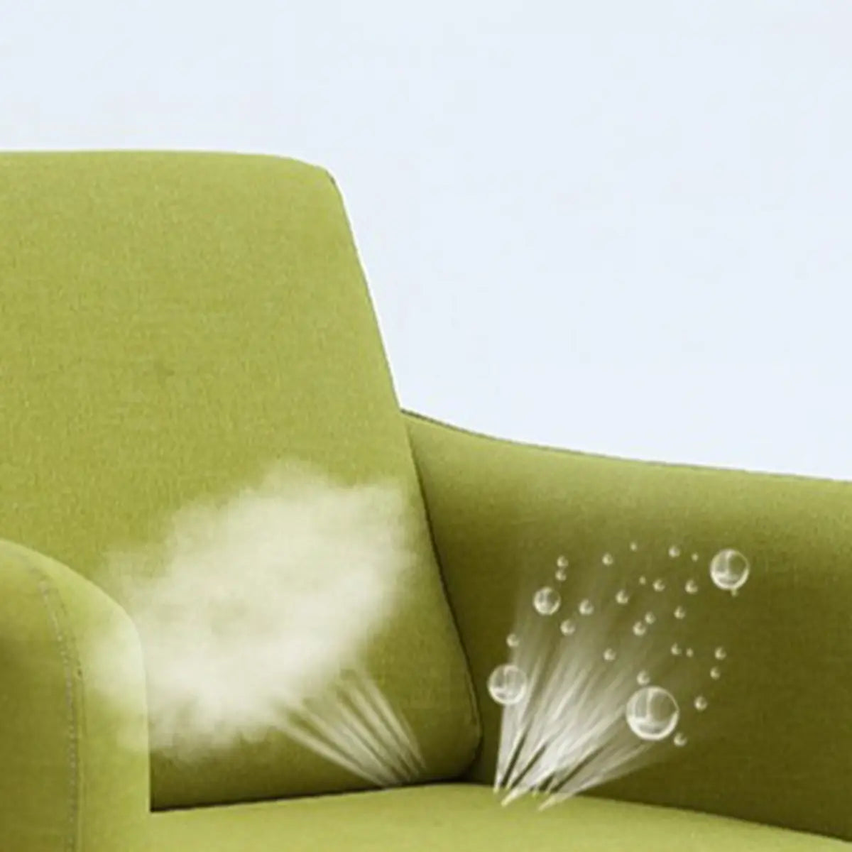 Ergonomic Brown Linen Loose Back Wood Frame Arm Chair Image - 11