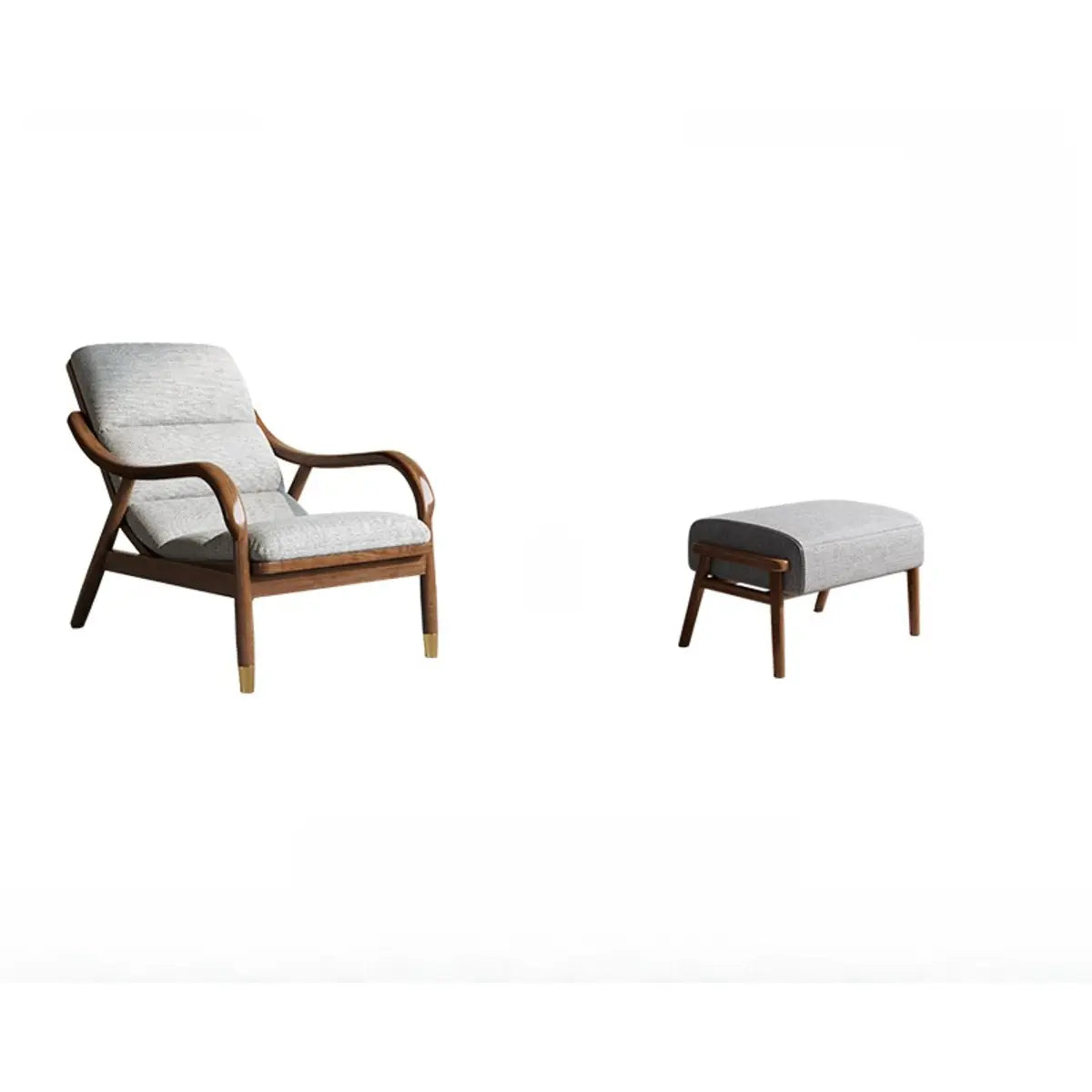 Ergonomic Coffee Sewn Pillow Back Reclining Arm Chair Image - 9