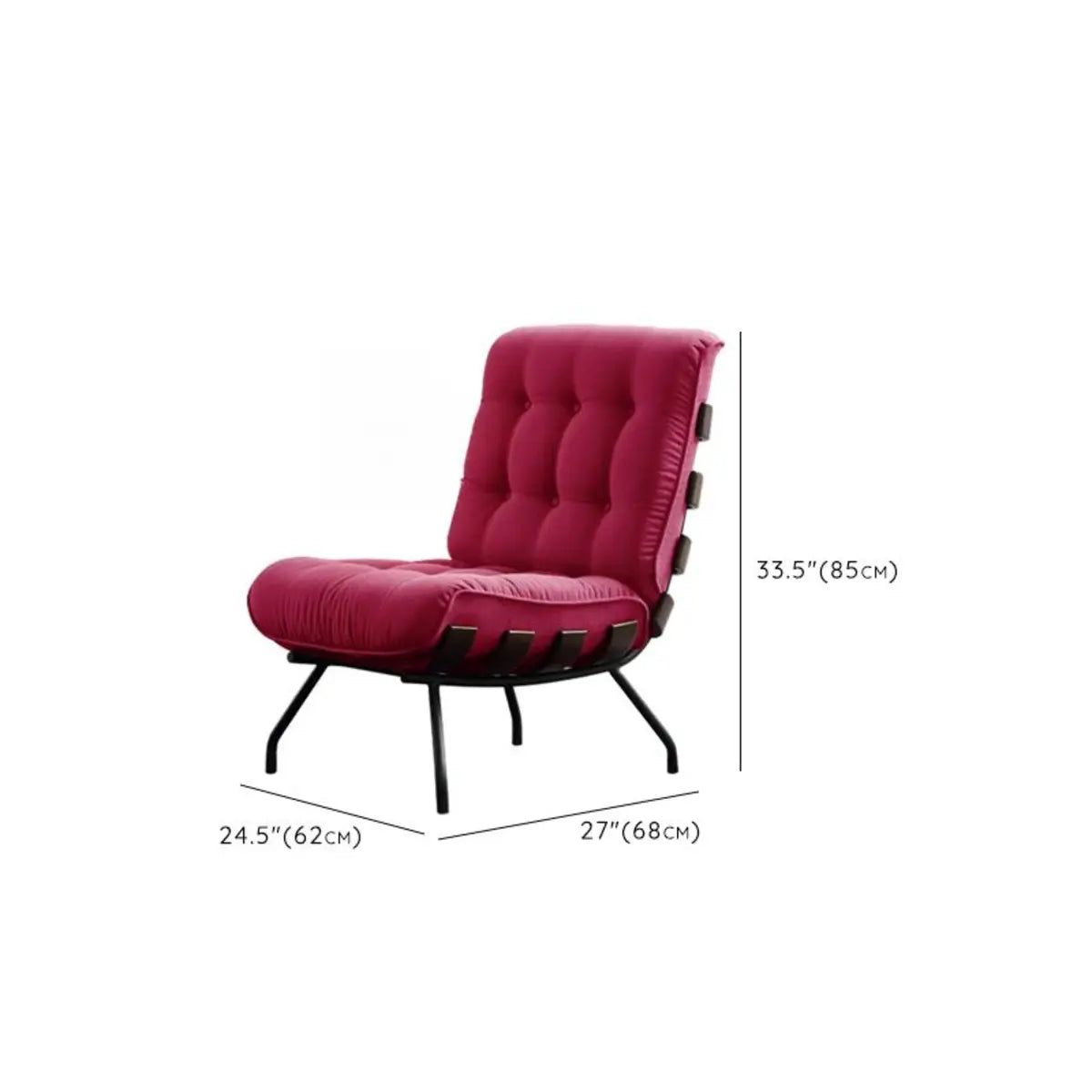 Ergonomic Green Tufted Back Spider Base Side Chair Image - 13