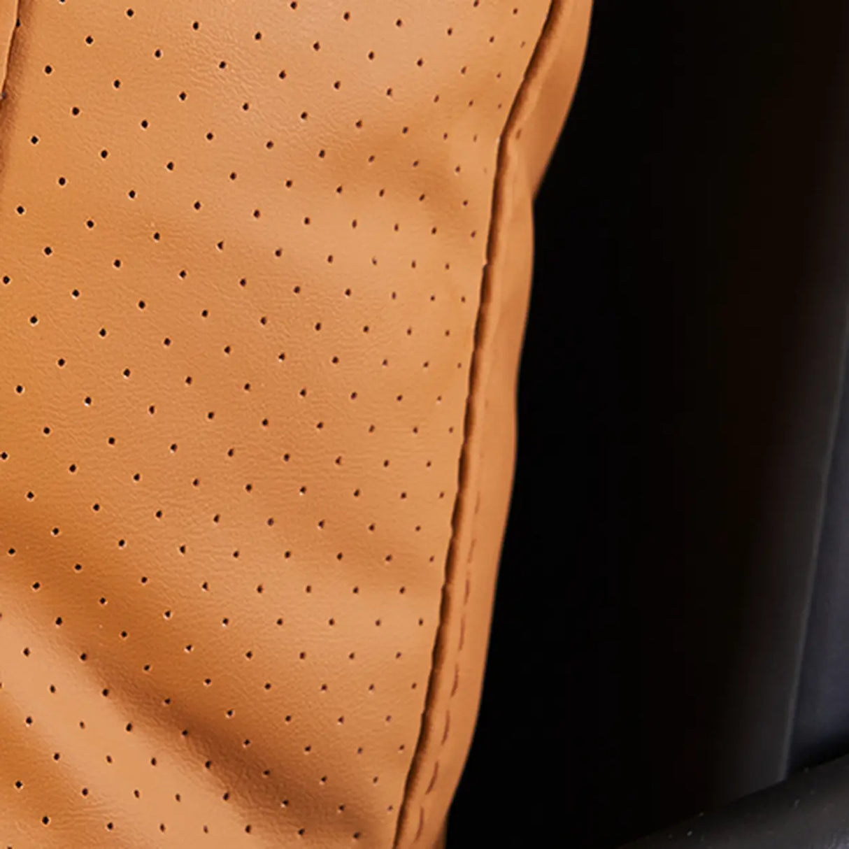 Ergonomic Orange Cotton Linen Cushion Back Lounge Chair Image - 8