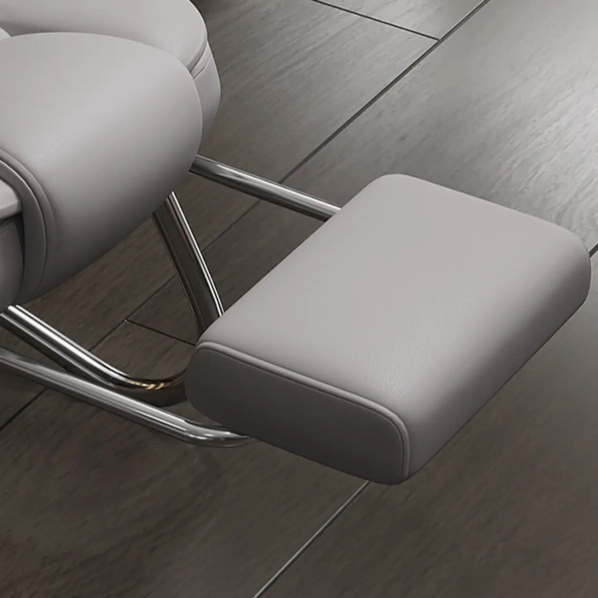 Executive Leather High-Back Lumbar Headrest Office Chair Image - 14