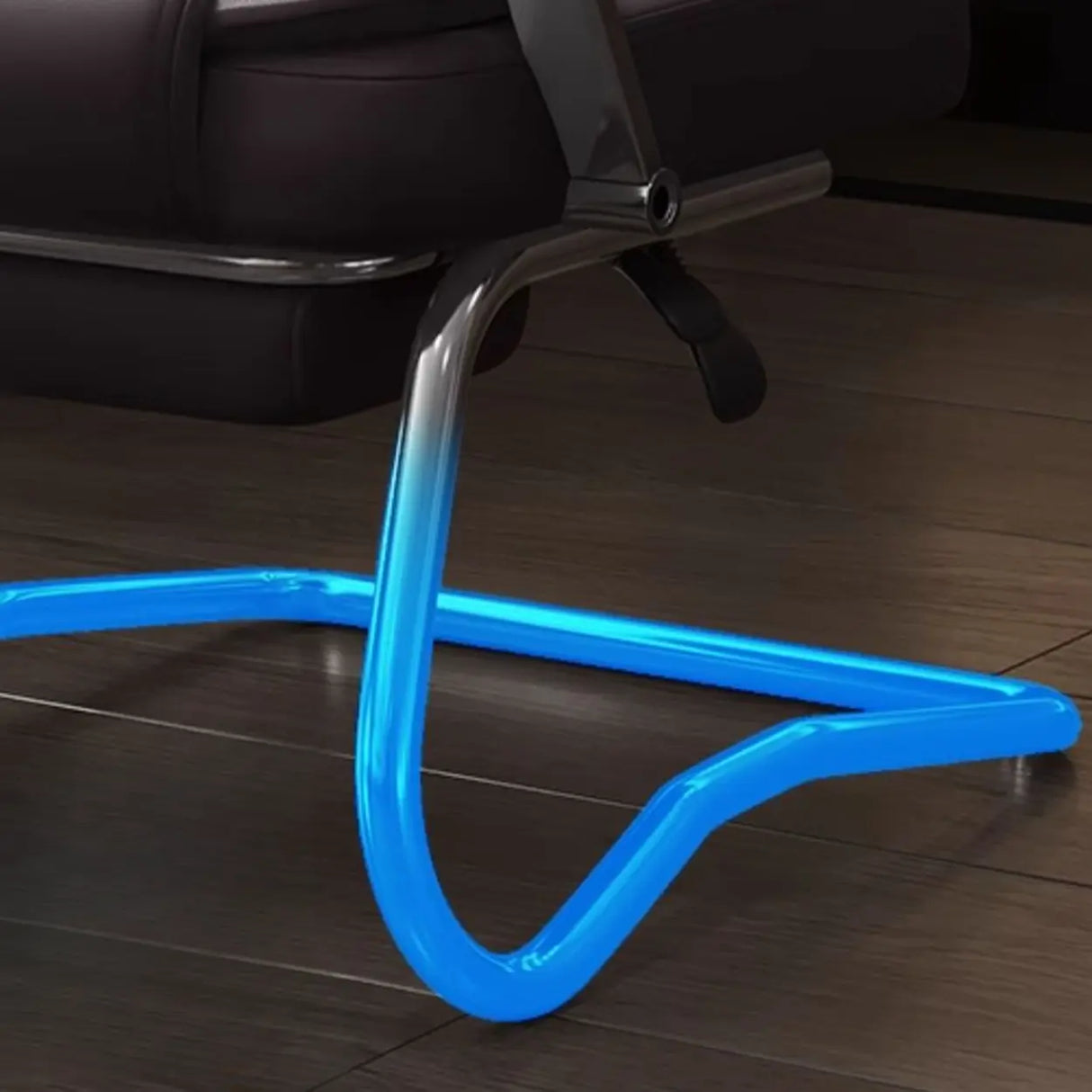 Executive Leather High-Back Lumbar Headrest Office Chair Image - 16