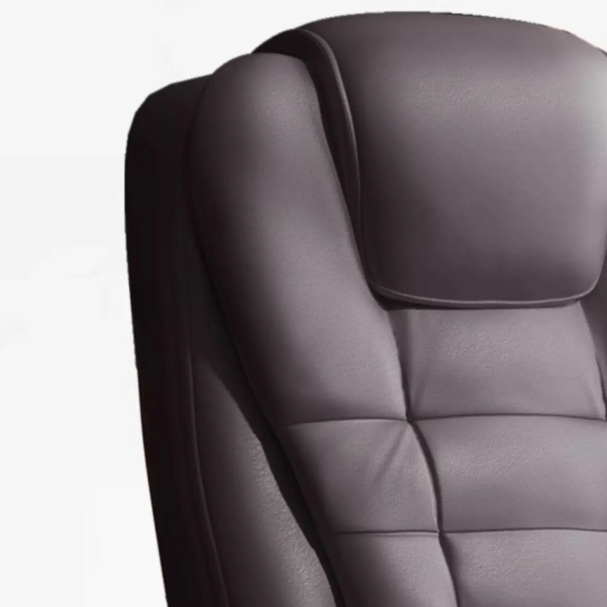 Executive Leather High-Back Lumbar Headrest Office Chair Image - 4