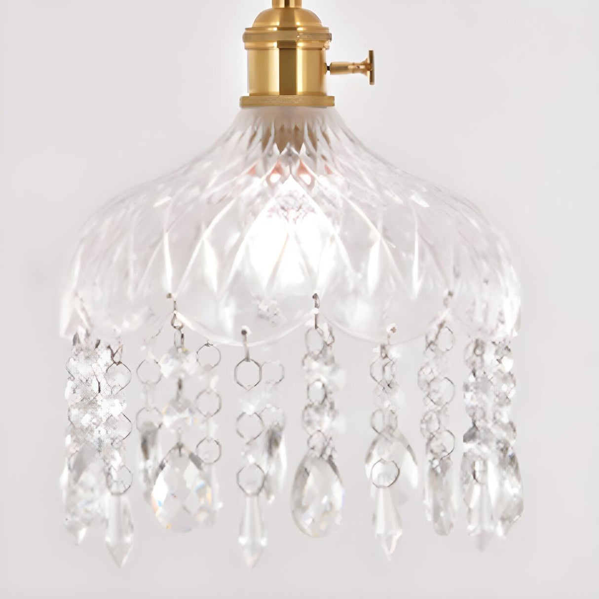 Exquisite Clear Crystal Kitchen Island Pendant Light Image - 8