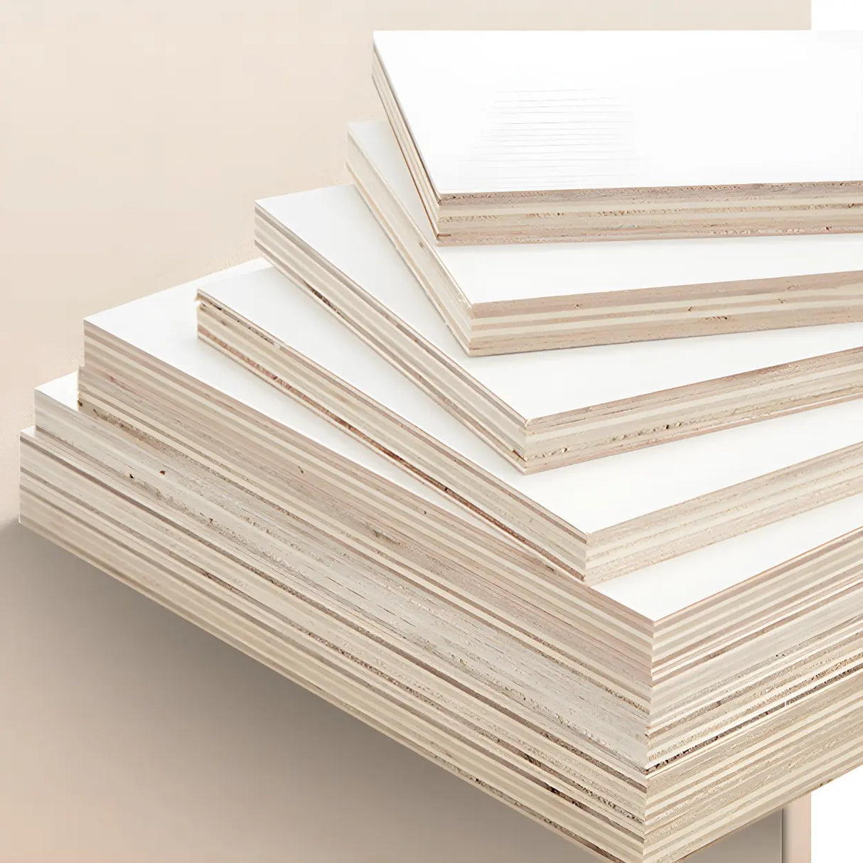 Exquisite White Wood Mirror Waterproof Storage Bath Vanity Image - 4