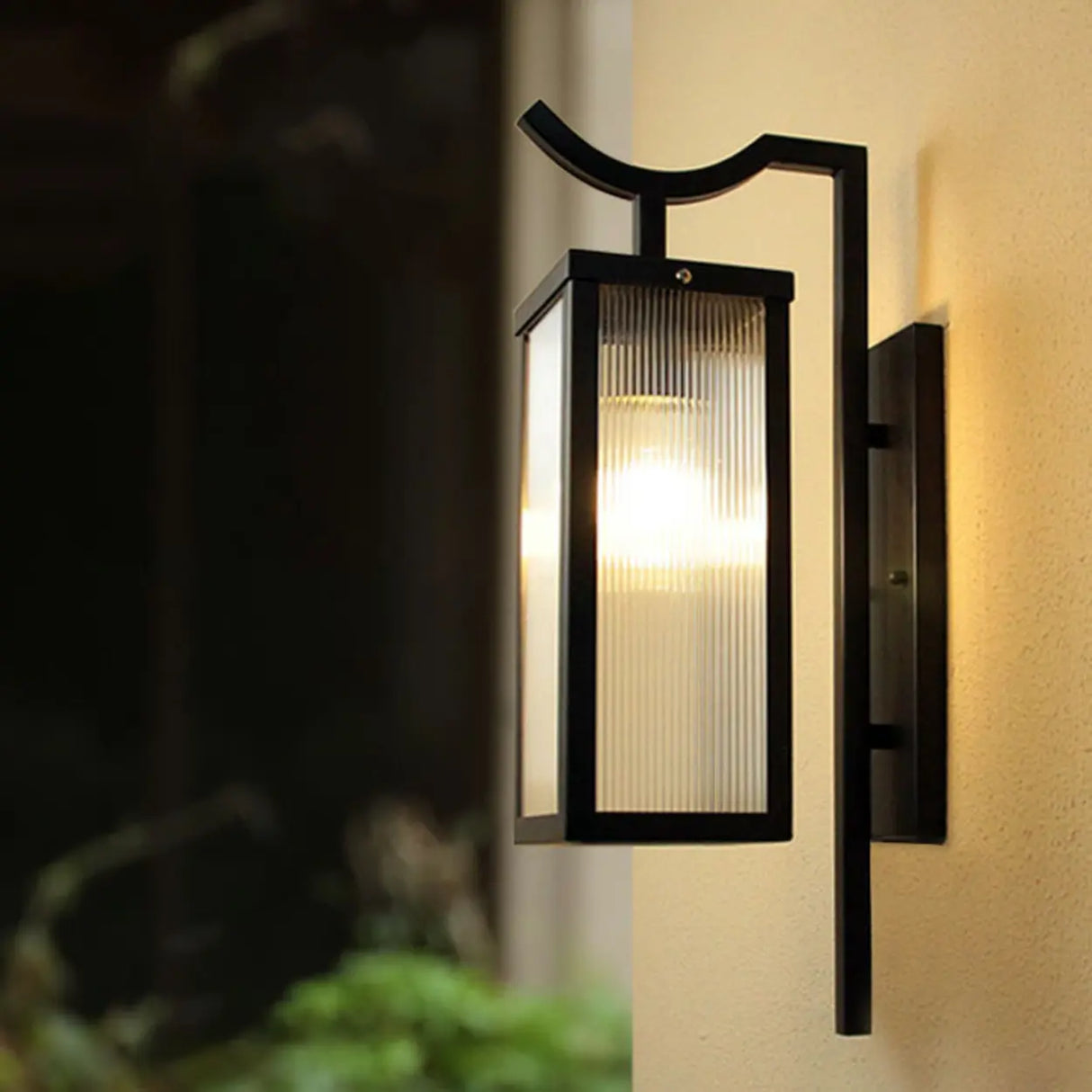 Exterior Bronze Geometric Steel LED Wall Sconces Image - 12