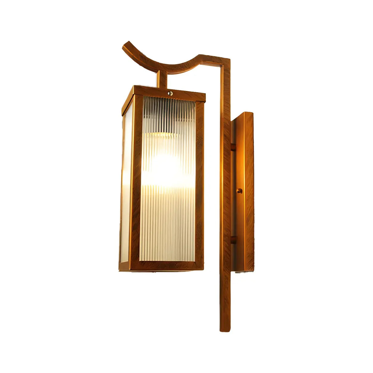 Exterior Bronze Geometric Steel LED Wall Sconces Image - 14