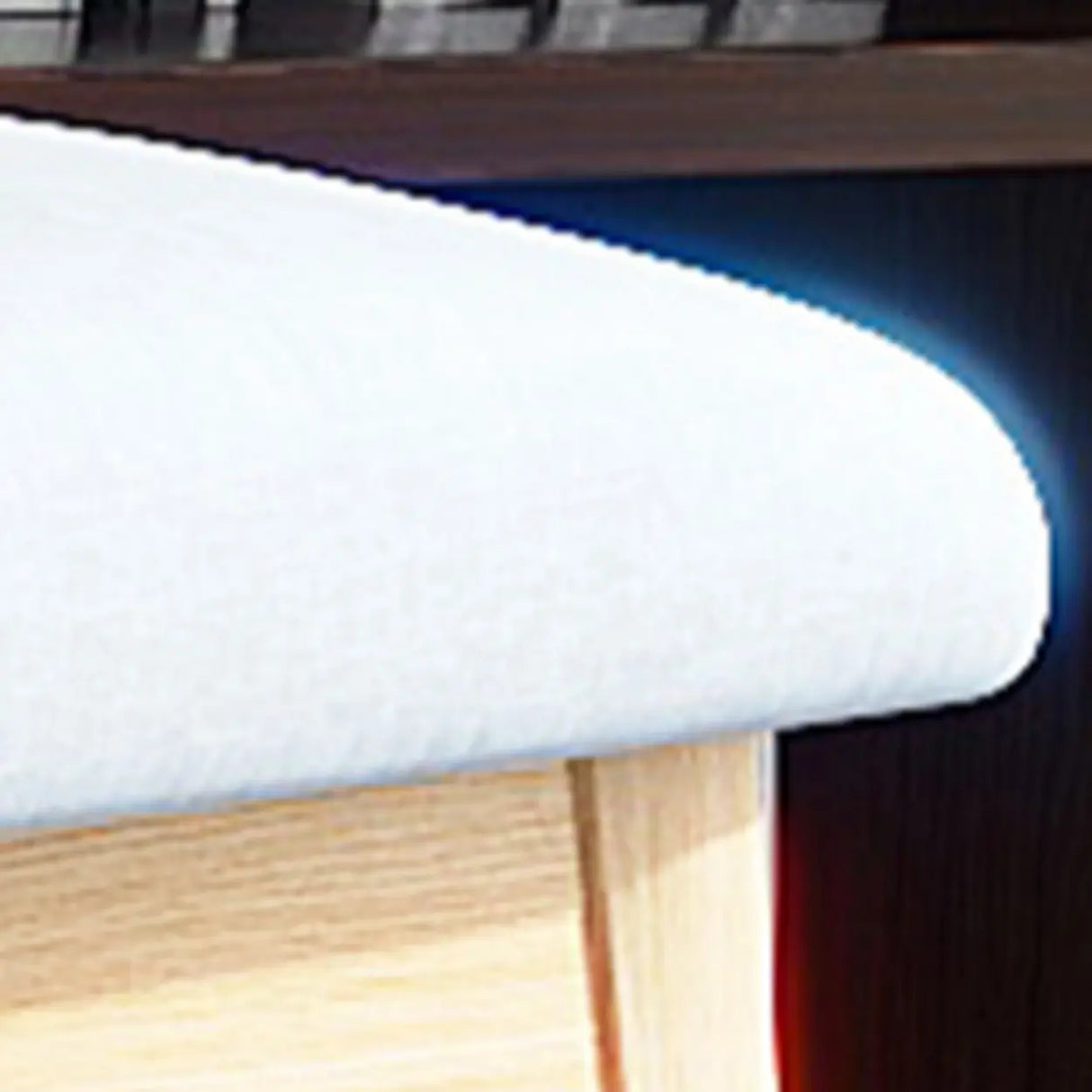 Open Back Faux Leather Upholstered Dining Chair Image - 11