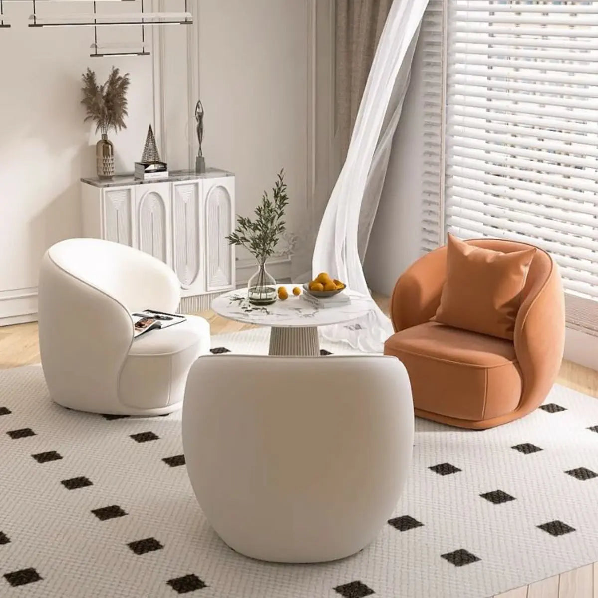 Fade Resistant Flannel Sloped Arms Pine Frame Arm Chair Image - 8