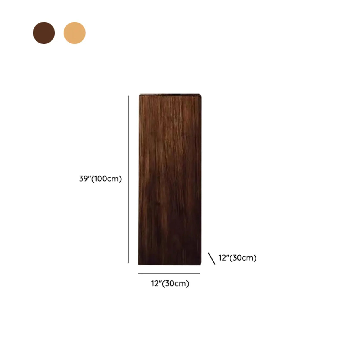 Farmhouse Rustic Wood Block Square Side Table Image - 14