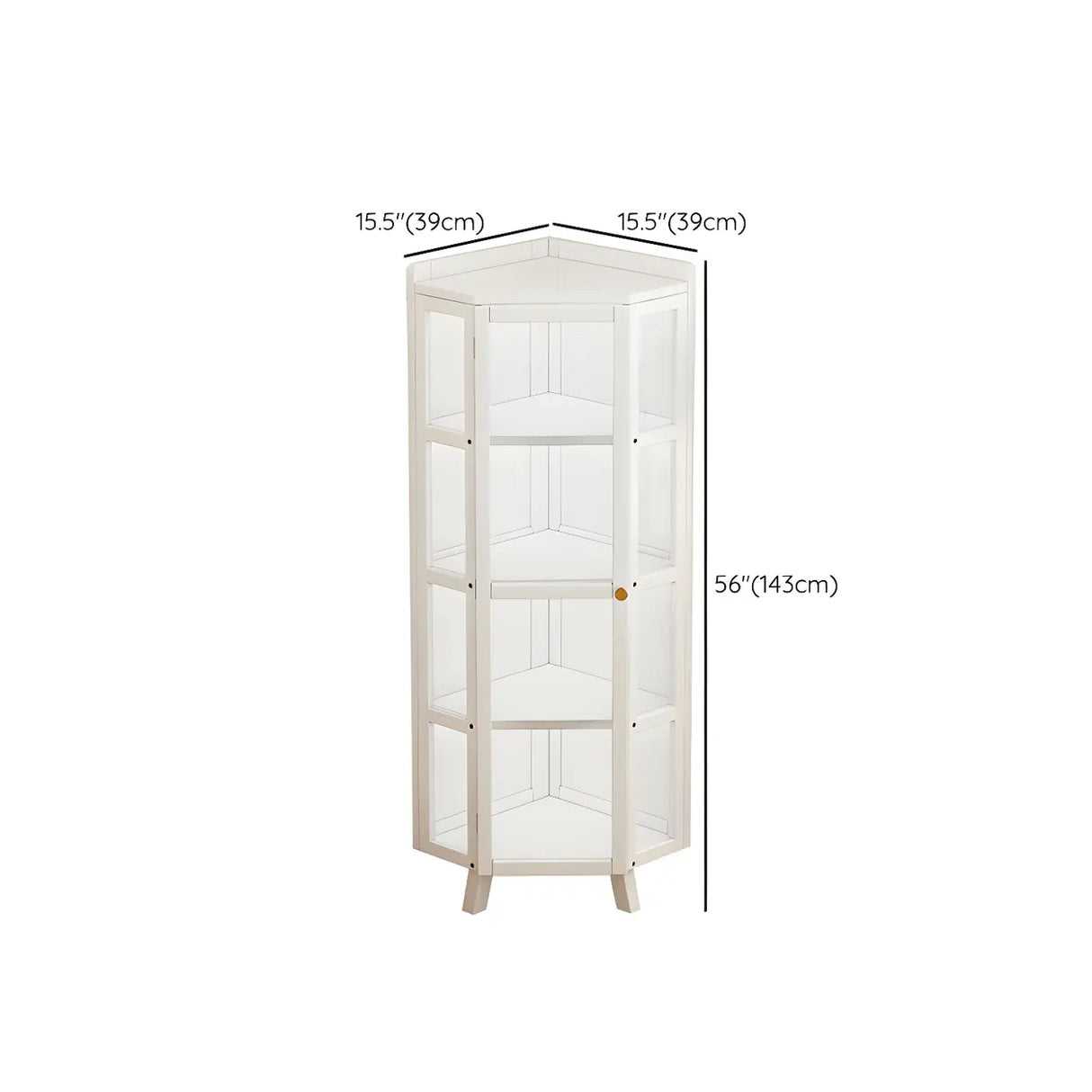 Fashionable Diamond Bamboo Corner Display Cabinets