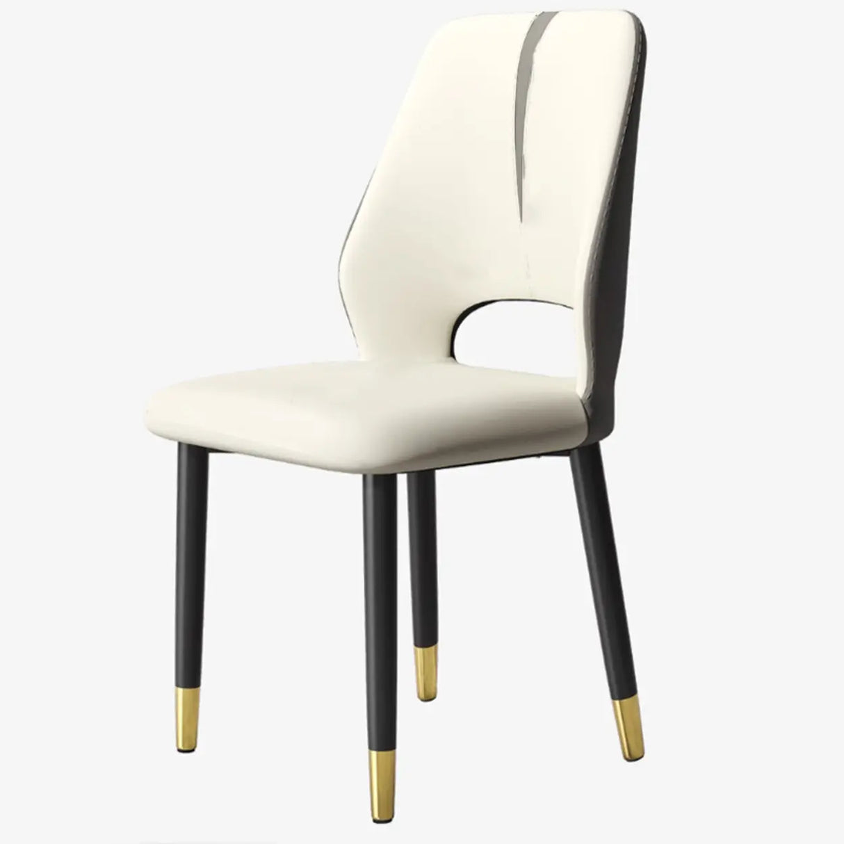 Faux Leather Dining Side Chair with Felt Foot Pads Image - 10