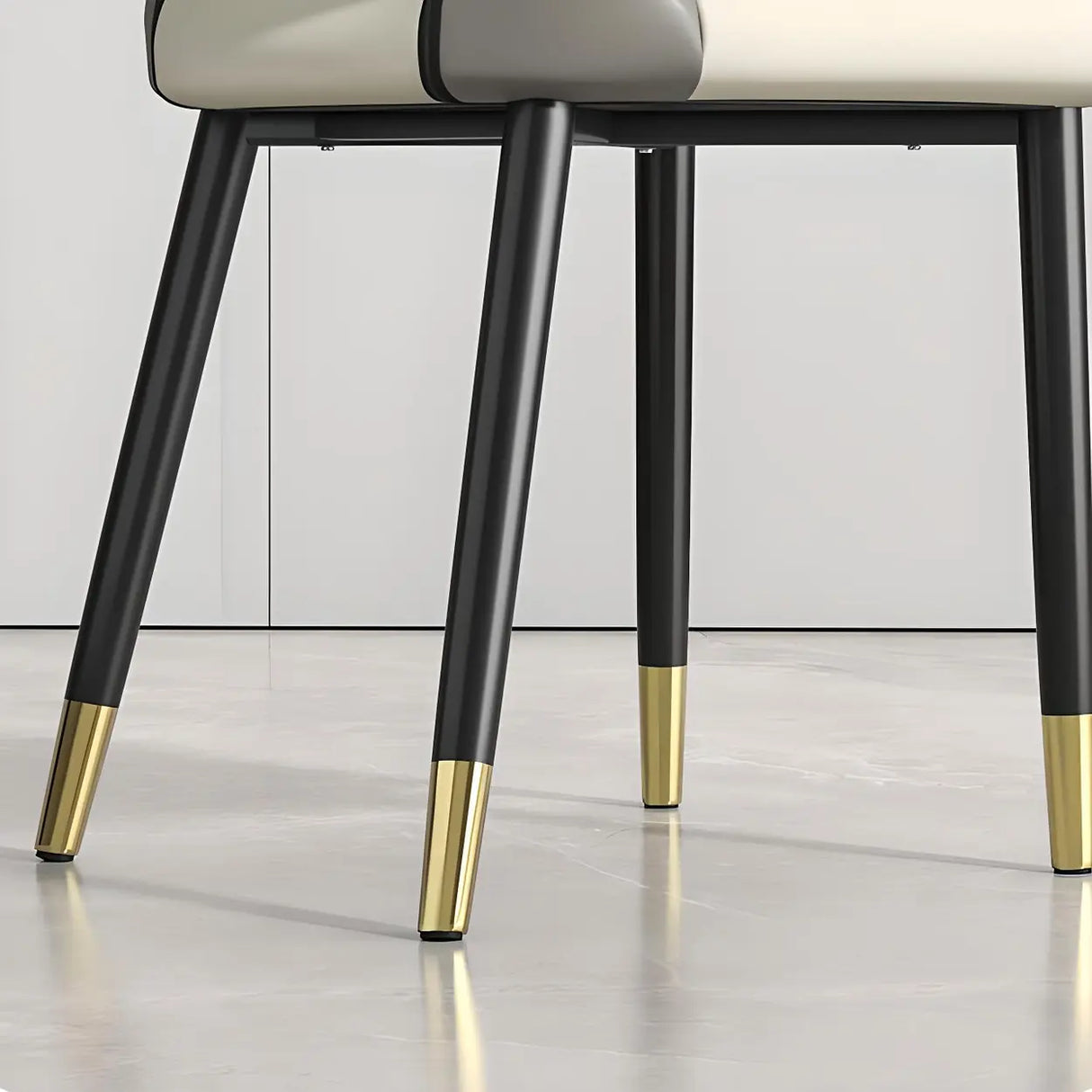 Faux Leather Dining Side Chair with Felt Foot Pads Image - 16