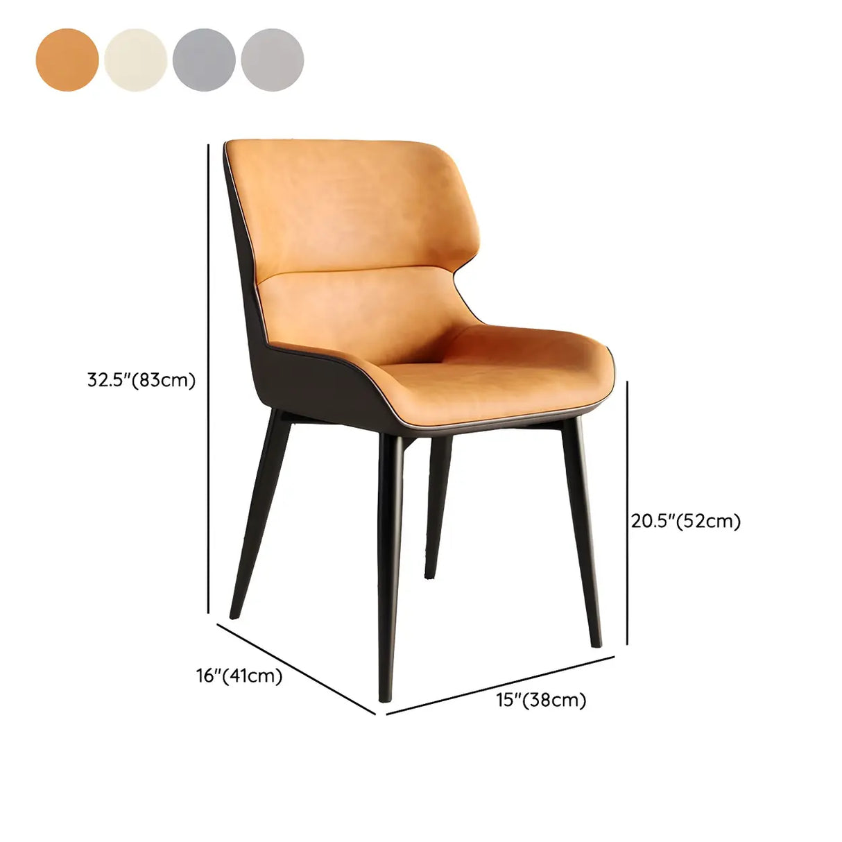 Faux Leather Low Solid Back Armless Dining Side Chair Image - 58