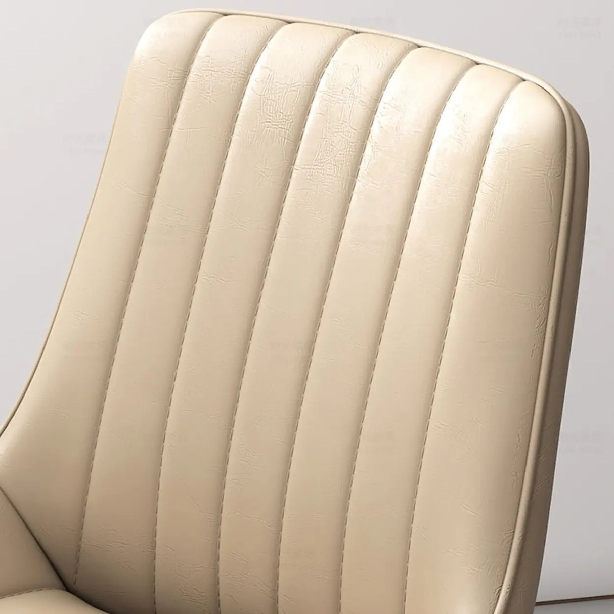 Faux Leather Upholstered Parsons Dining Chair Black Image - 7