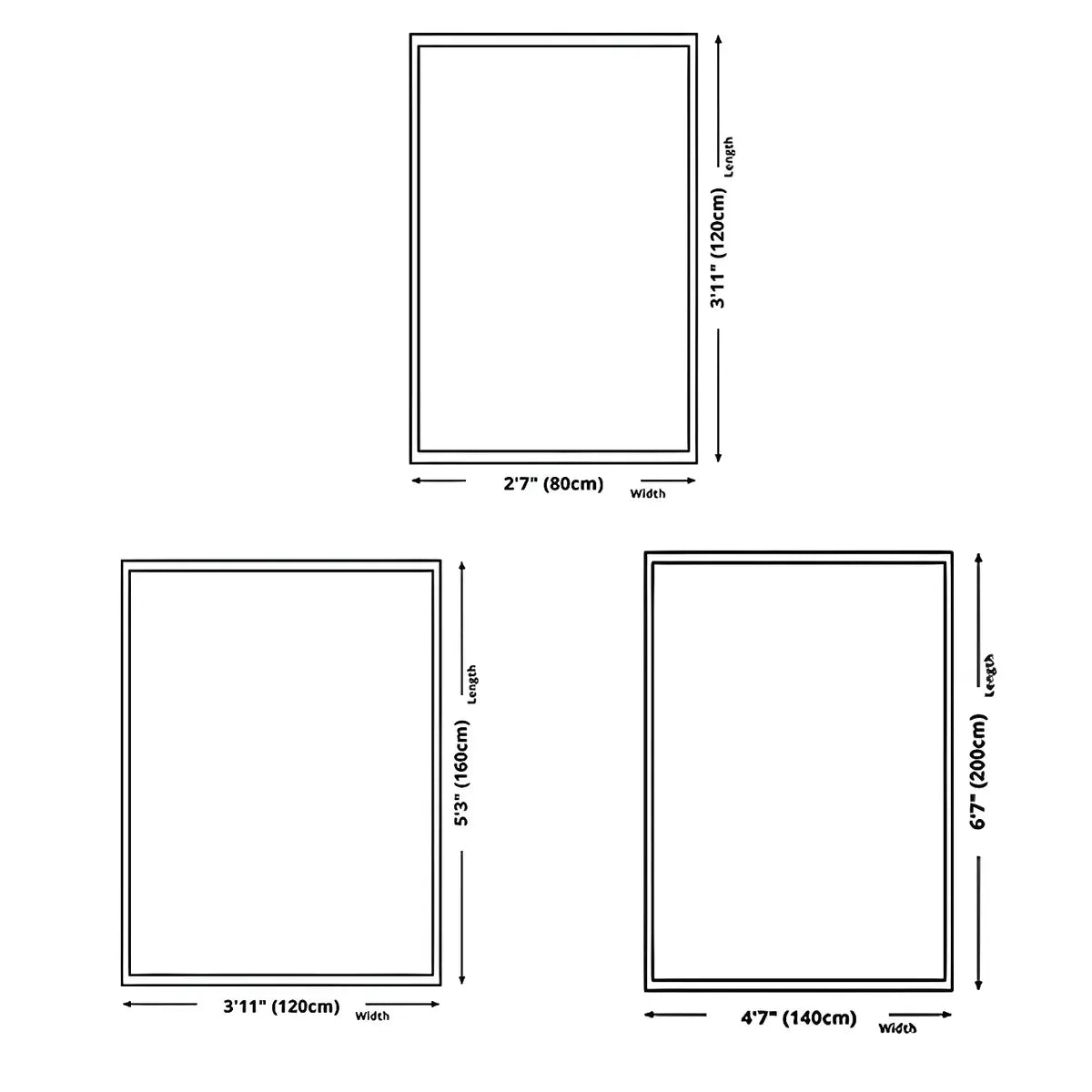 Festive Red Cartoon Polyester Christmas Area Rug