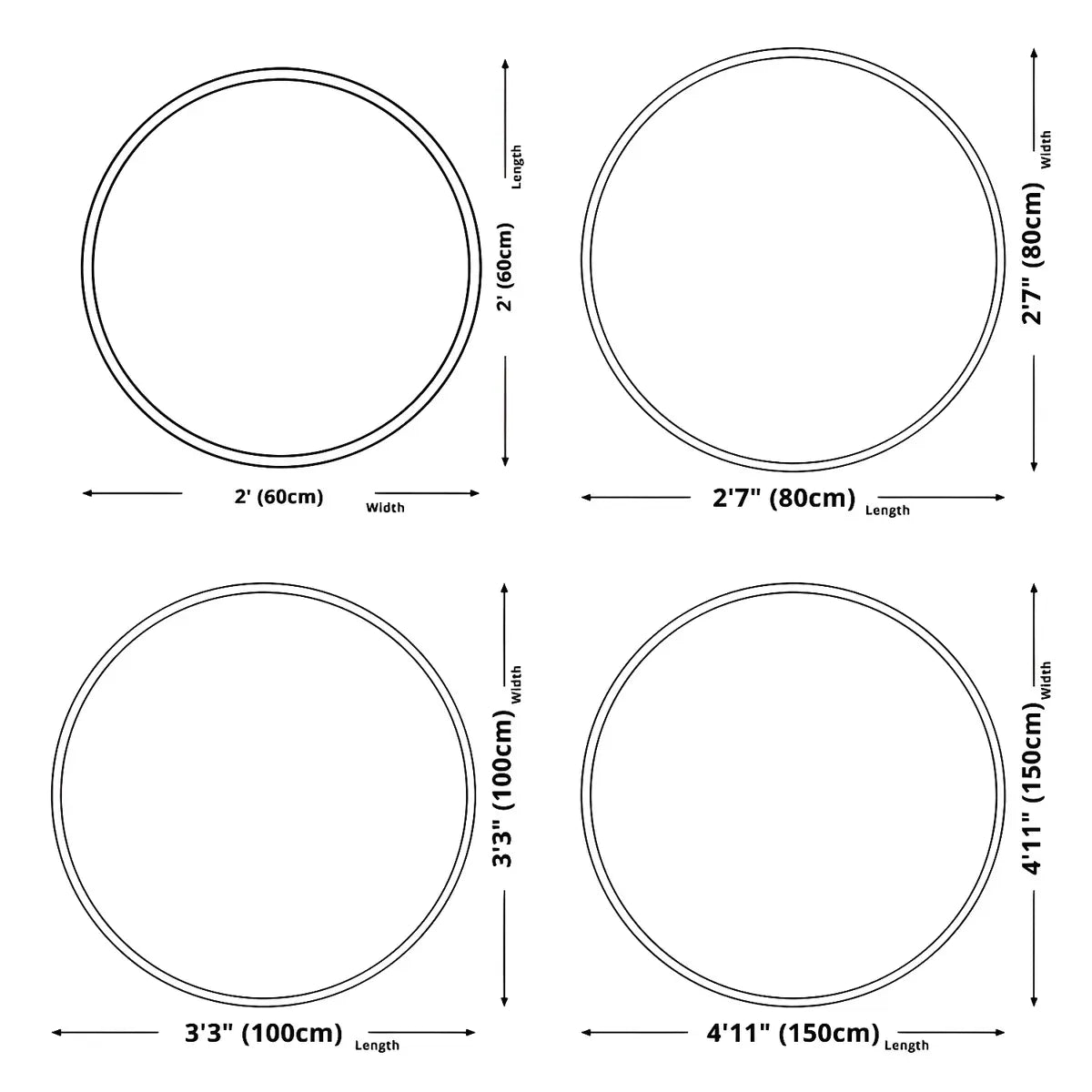 Festive Round Polyester Christmas Red Area Rug Image - 10