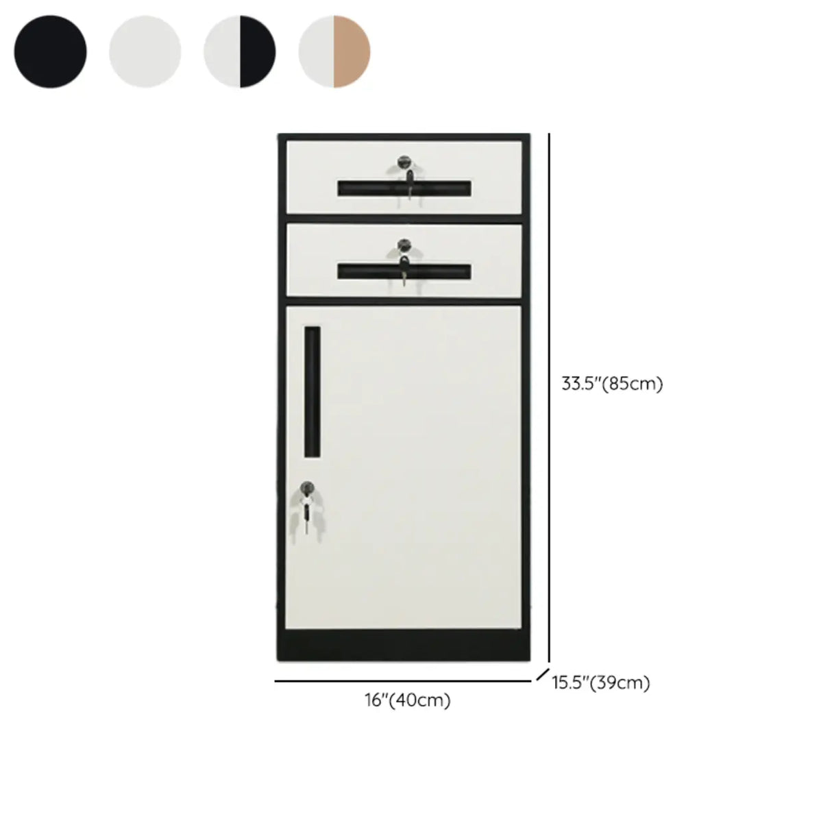 Fire Resistant Tall Steel Vertical Lockable Filing Cabinet Image - 28