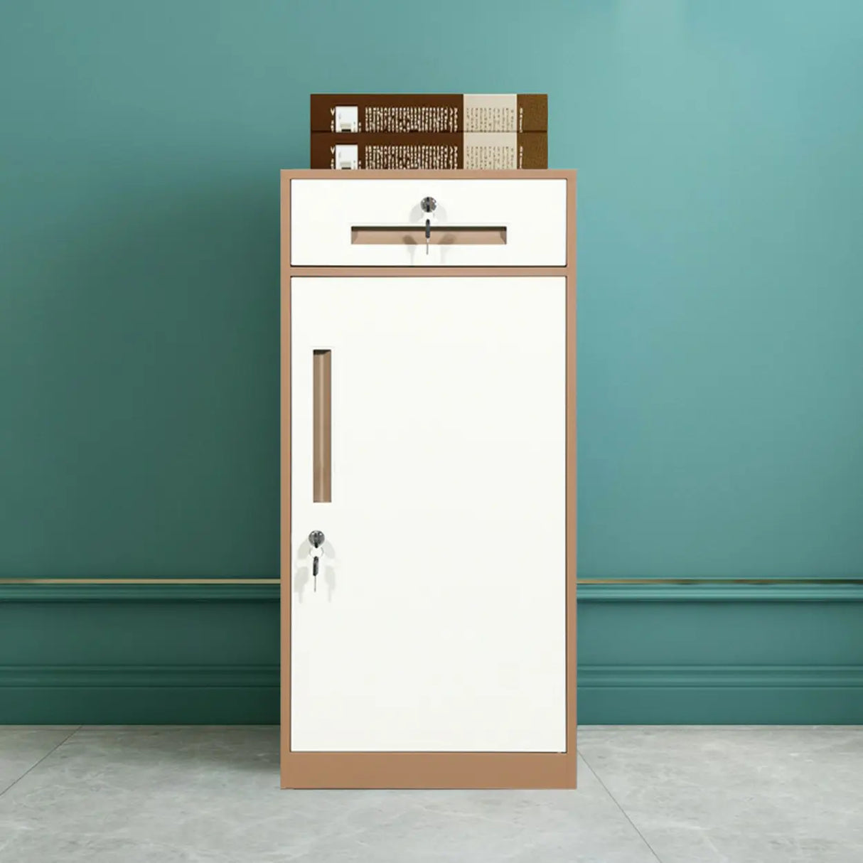 Fire Resistant Tall Steel Vertical Lockable Filing Cabinet Image - 8