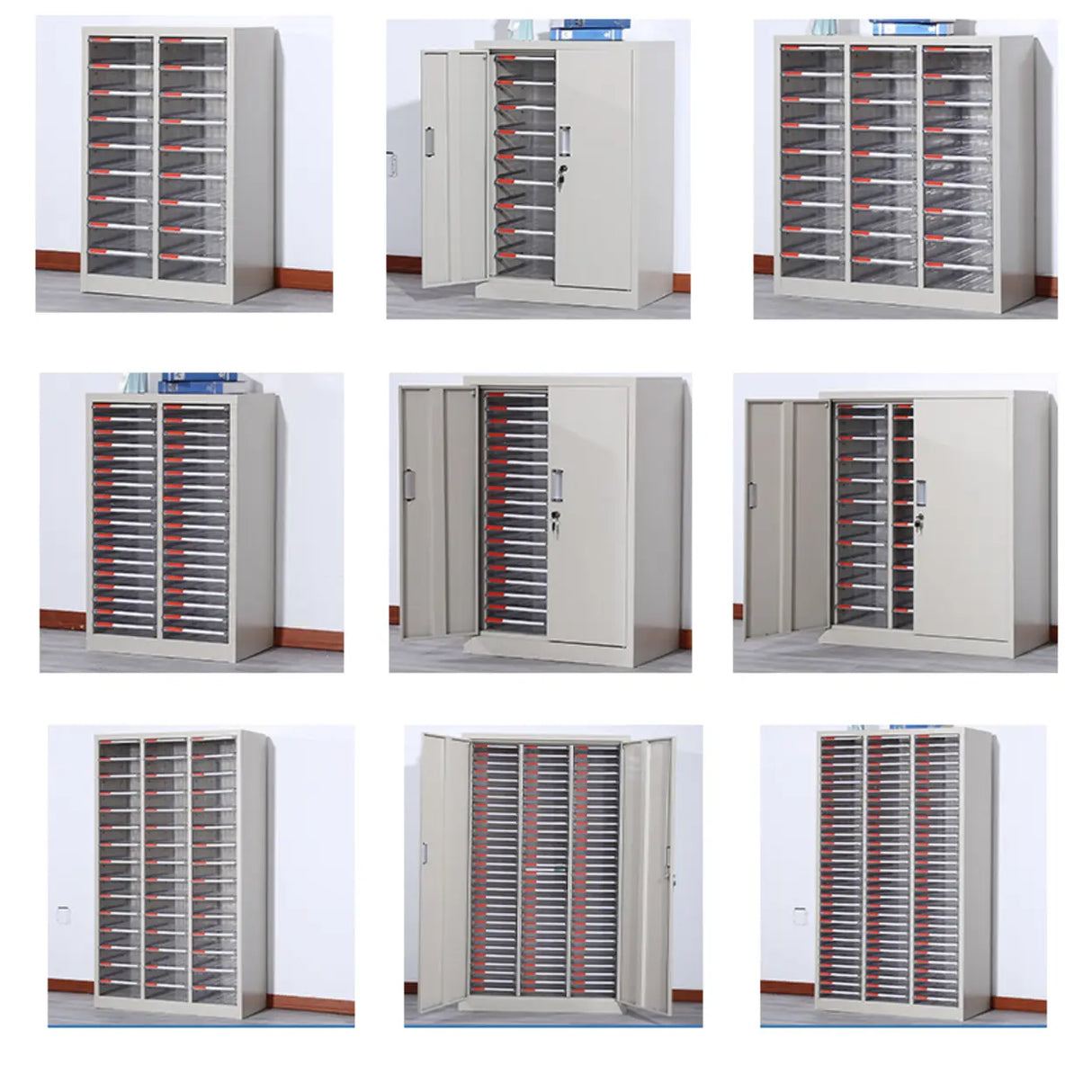 Fire Resistant Vertical Drawer White File Storage Cabinet Image - 2