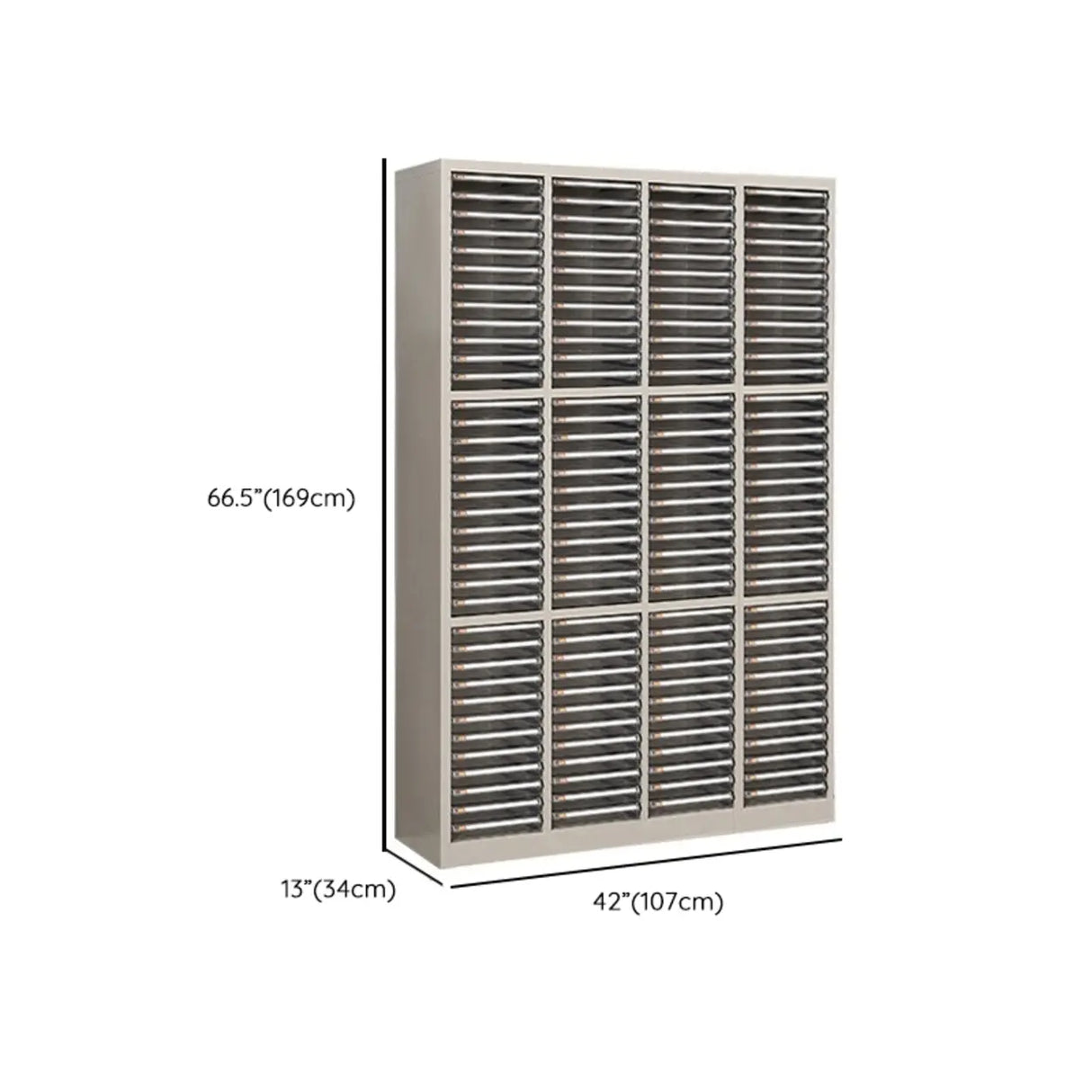 Fire Resistant Vertical Drawer White File Storage Cabinet Image - 42