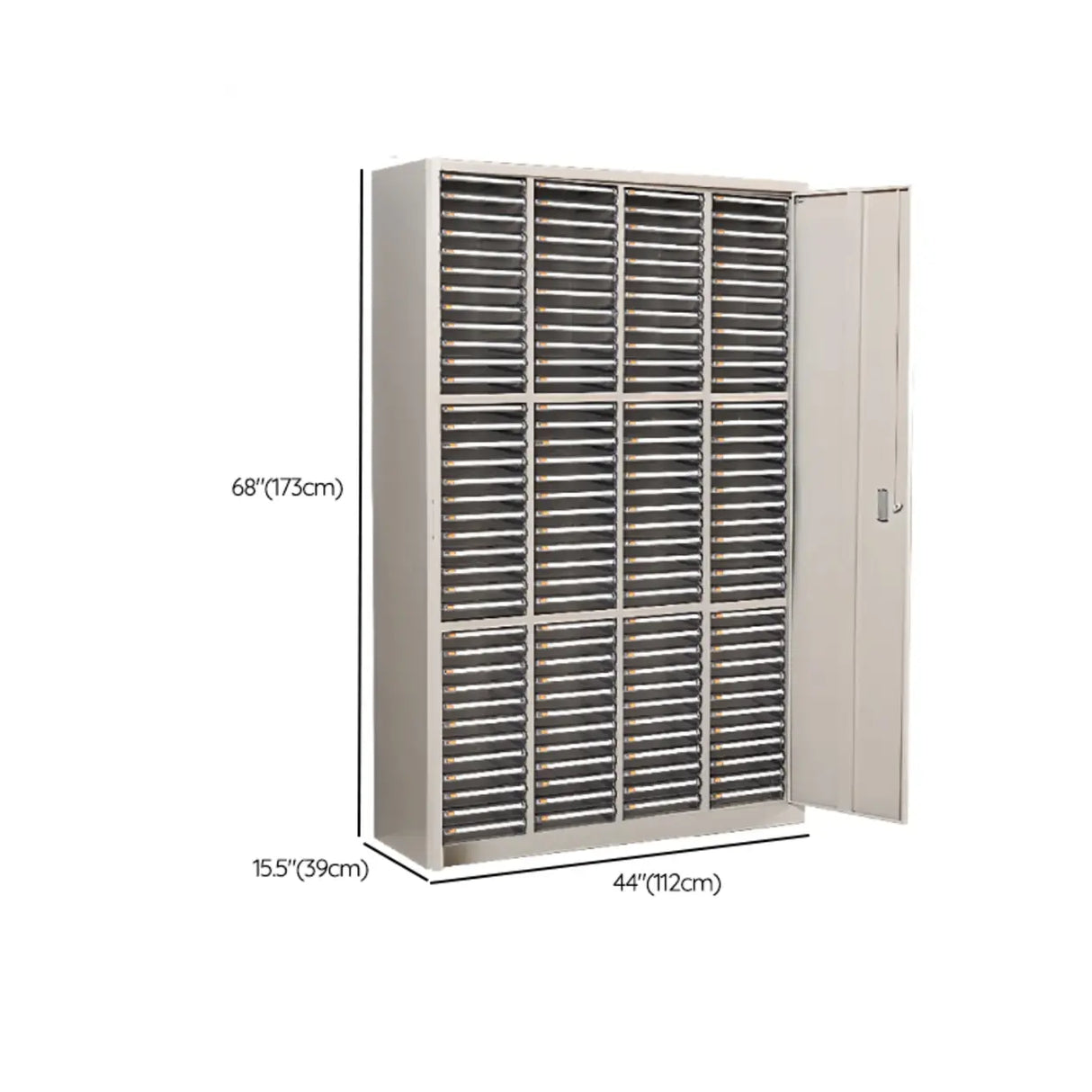 Fire Resistant Vertical Drawer White File Storage Cabinet Image - 43