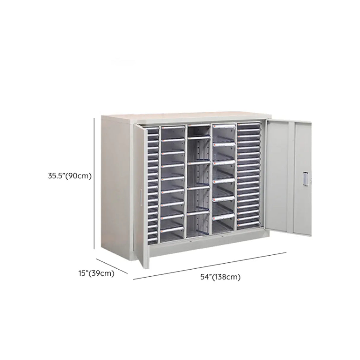 Fire Resistant Vertical Drawer White File Storage Cabinet Image - 45