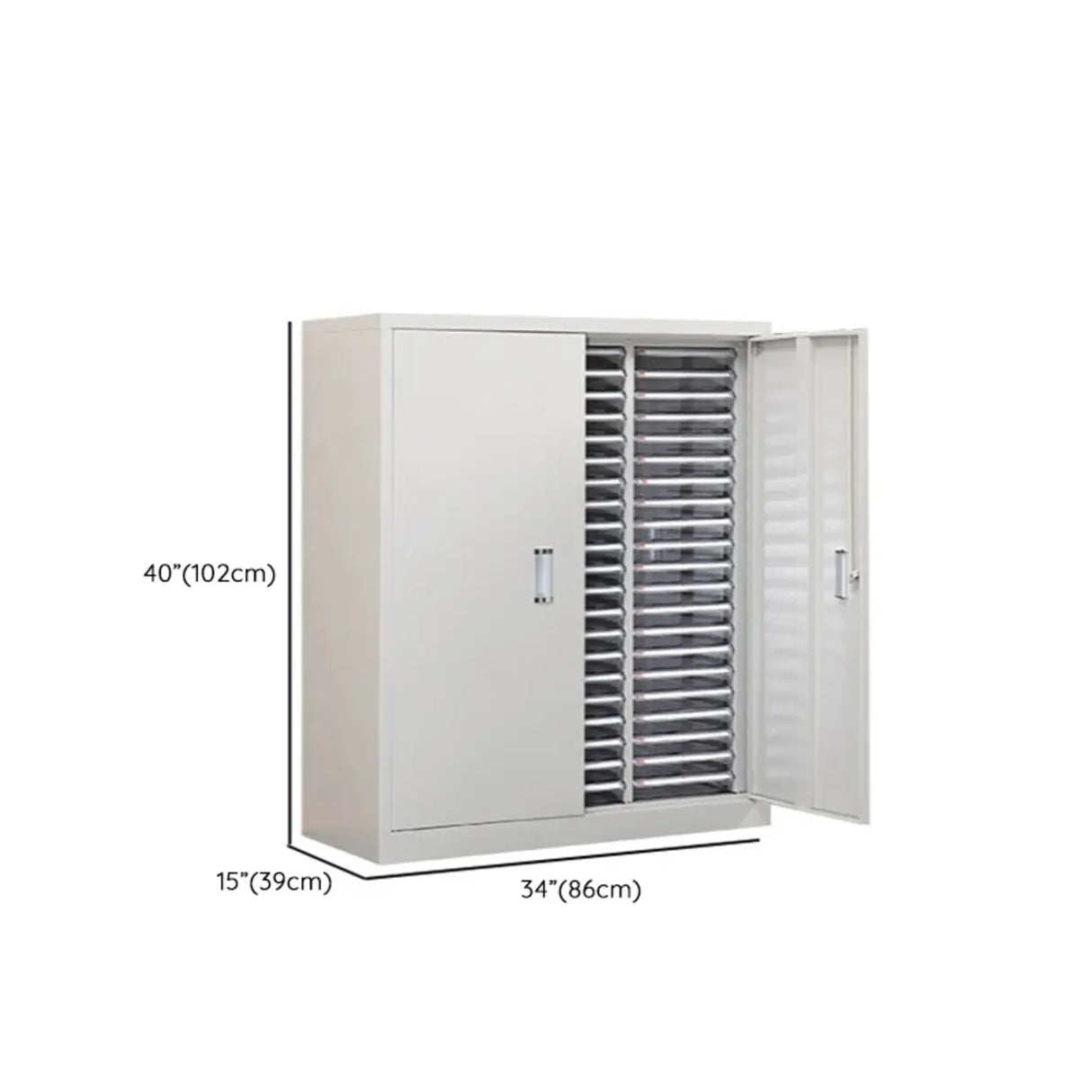 Fire Resistant Vertical Drawer White File Storage Cabinet Image - 47