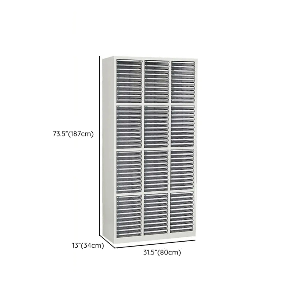 Fire Resistant Vertical Drawer White File Storage Cabinet Image - 48